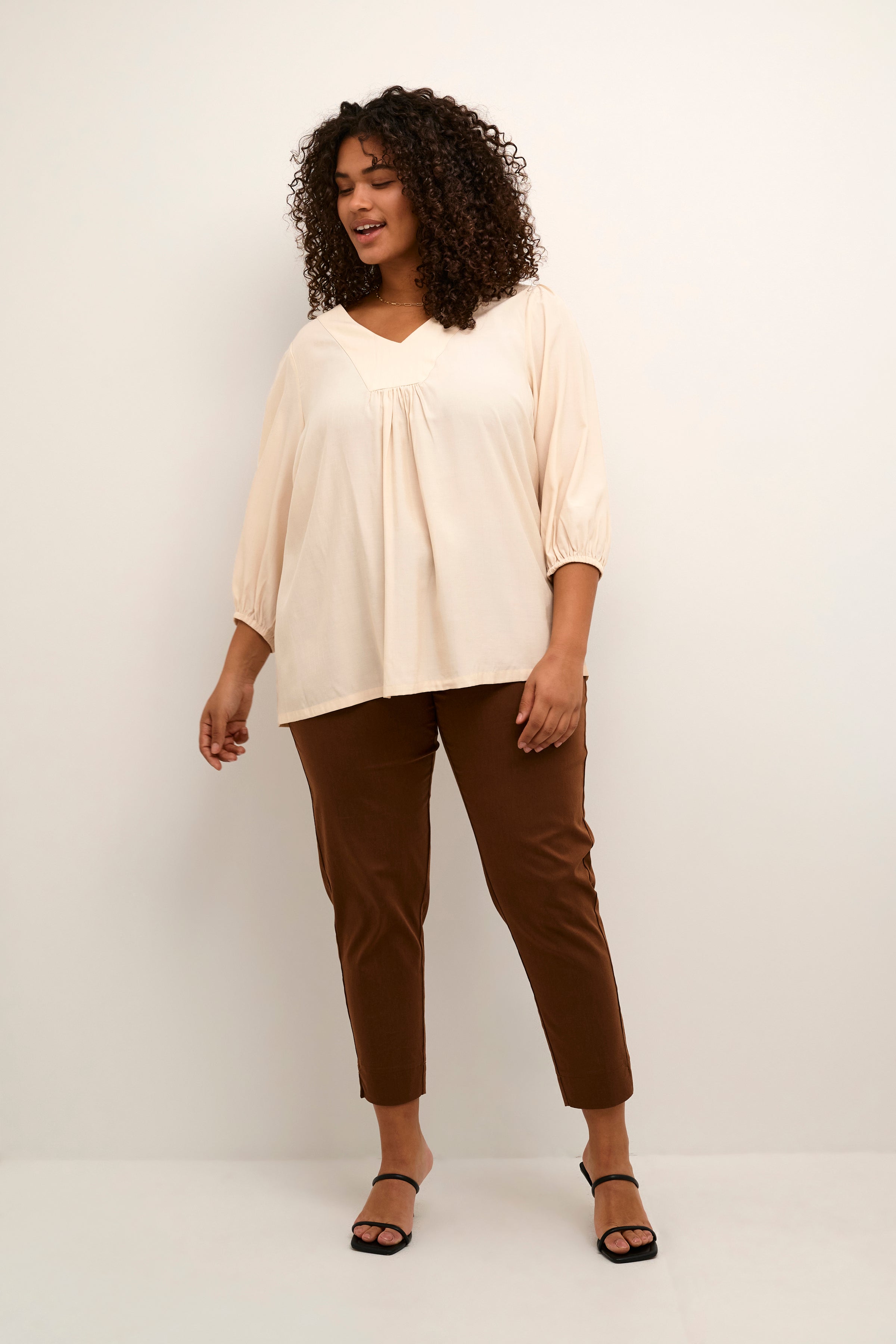 Kaffe Curve Joanne Blouse in Cream