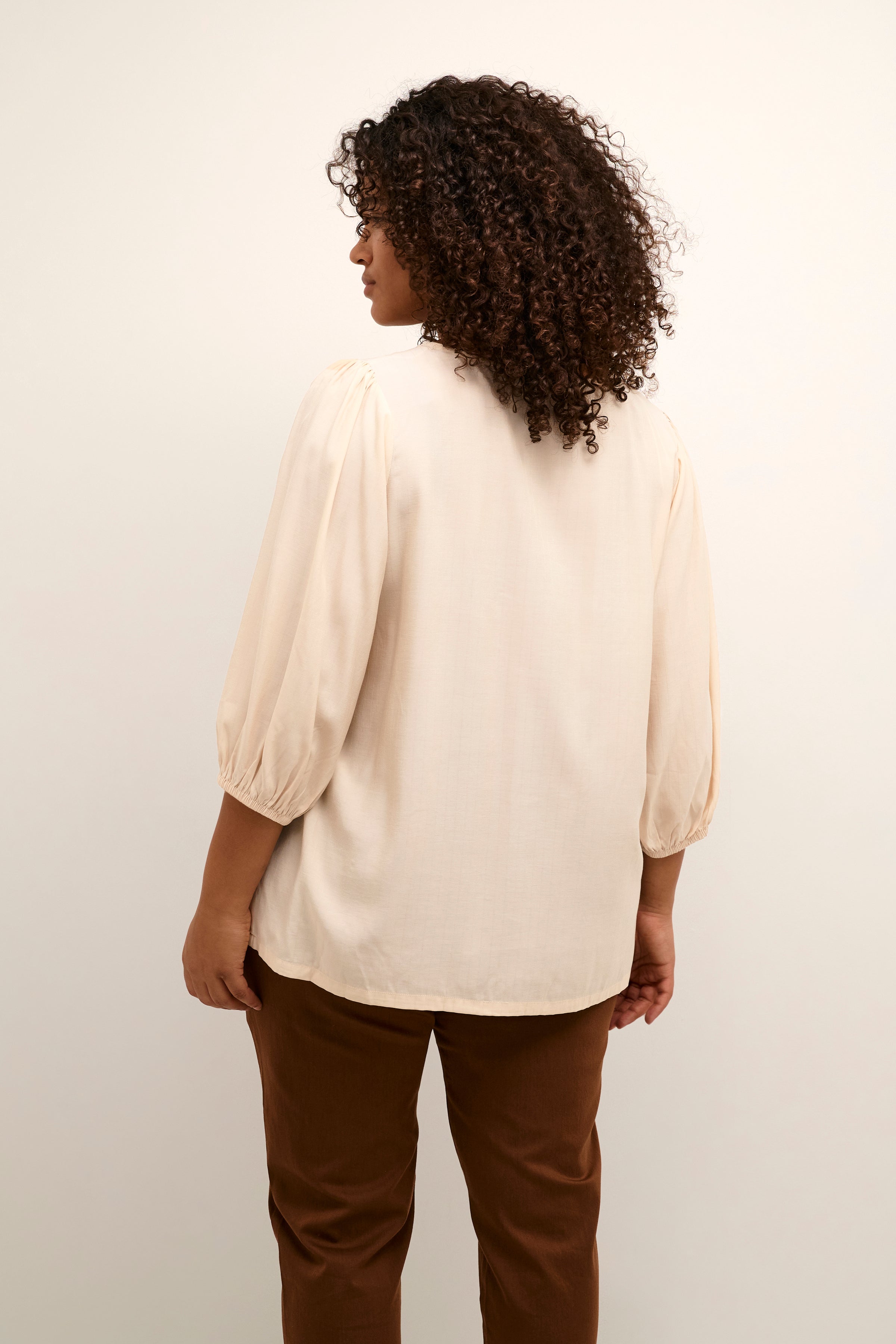 Kaffe Curve Joanne Blouse in Cream