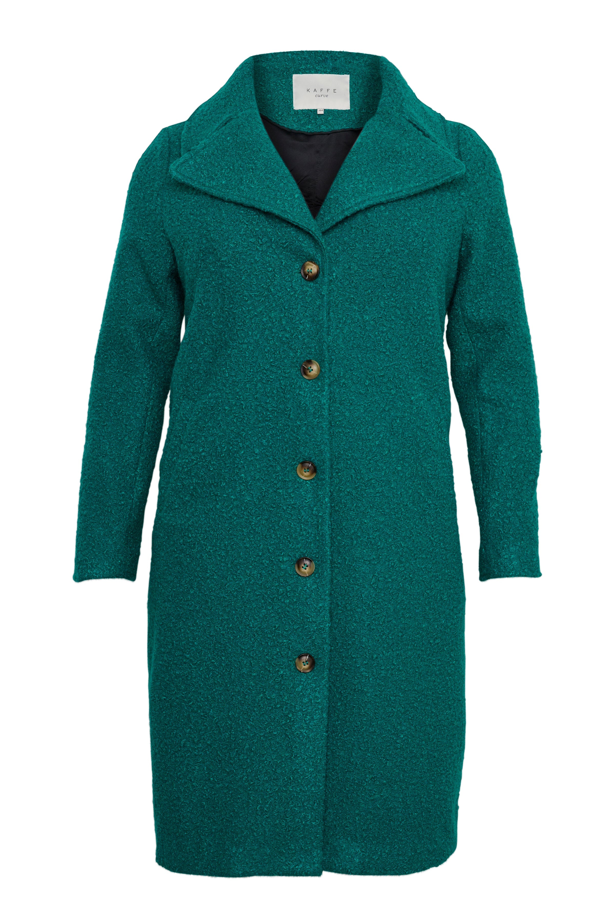 Kaffe Curve Anni Coat in Green