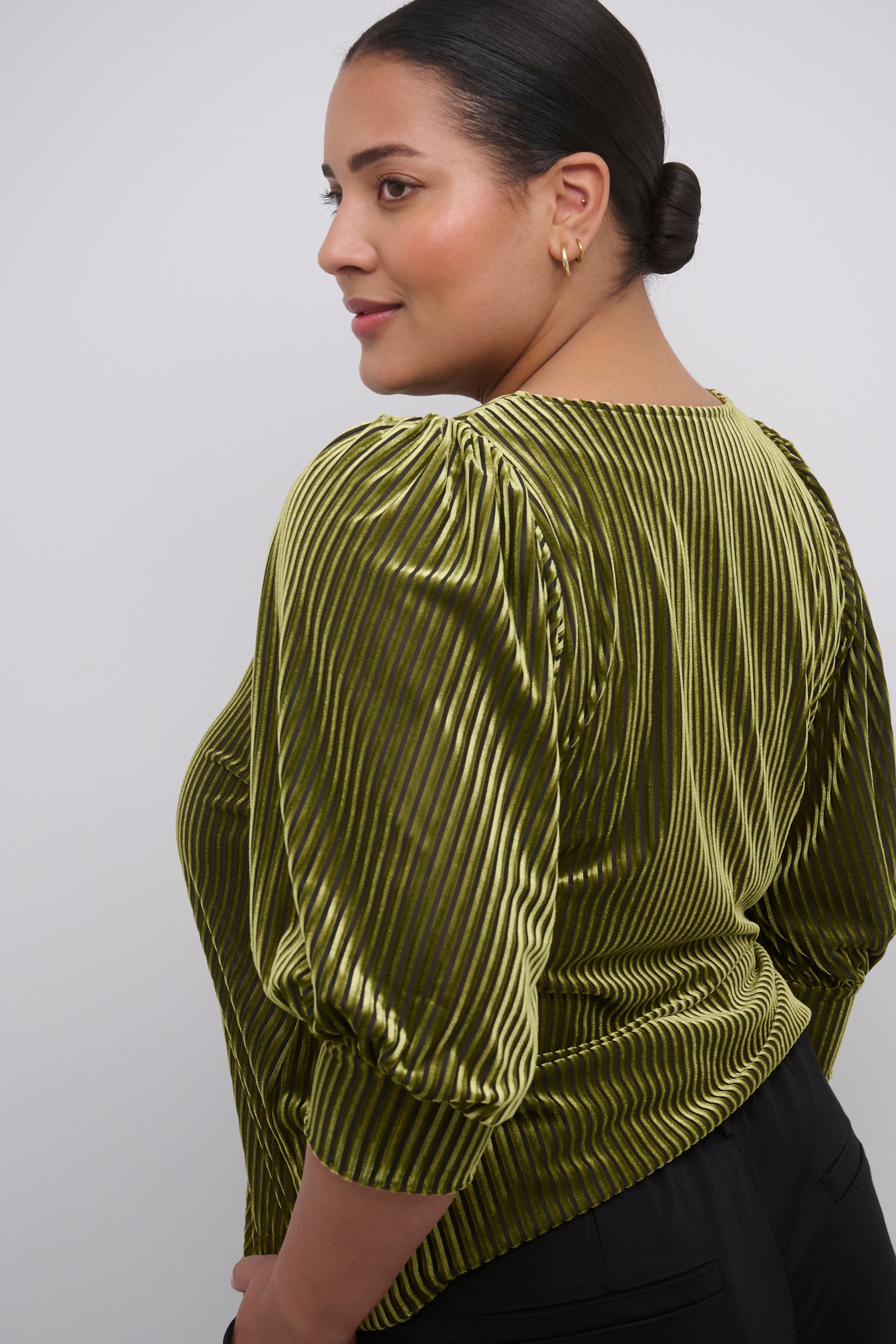 Kaffe Curve Anna Blouse in Green