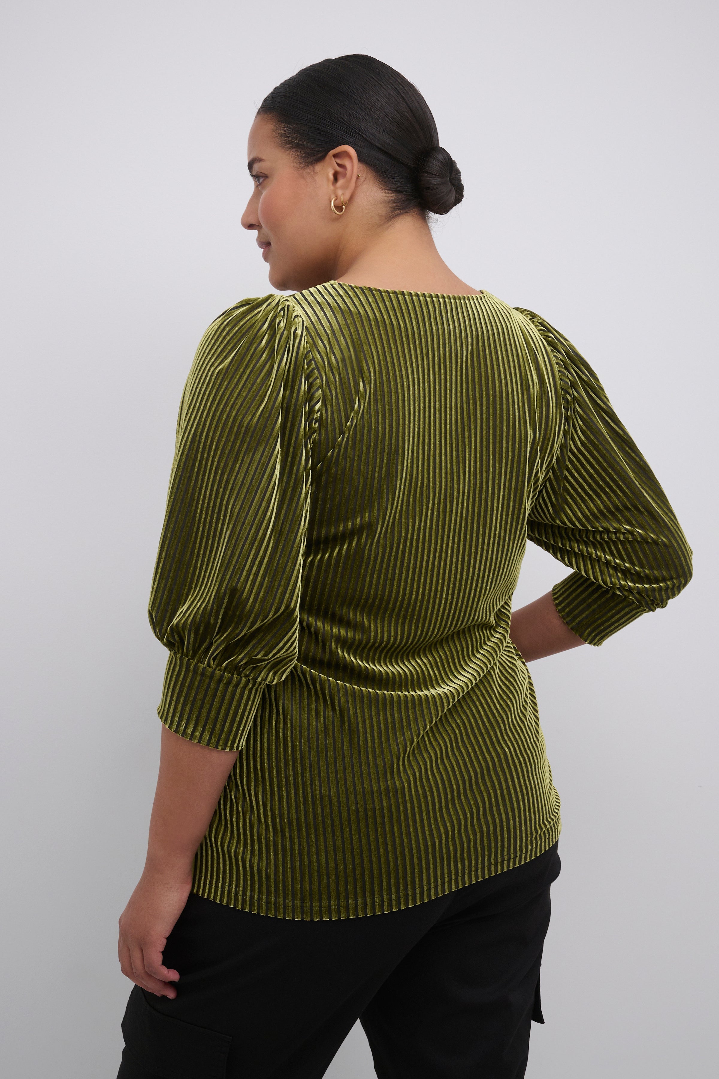 Kaffe Curve Anna Blouse in Green