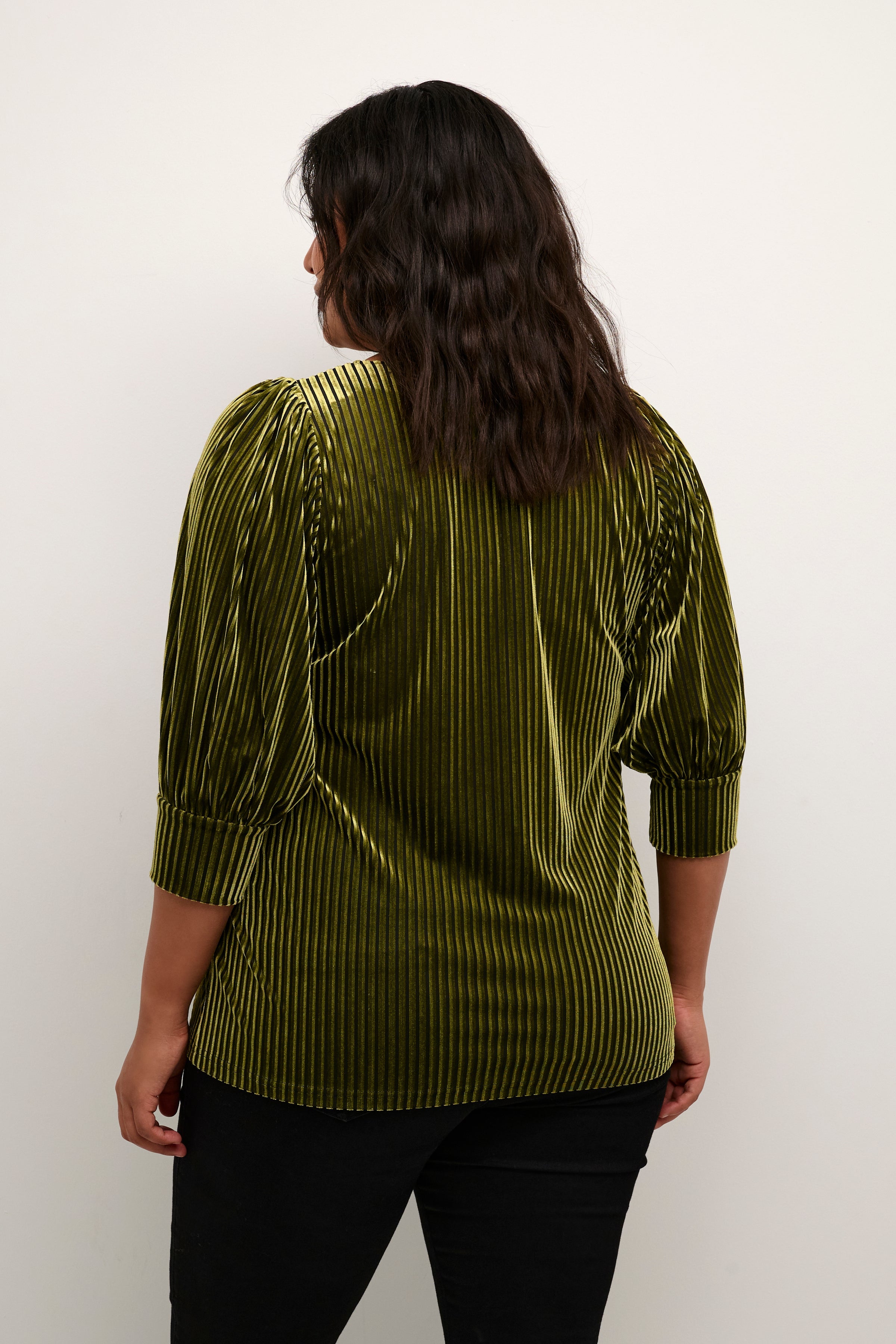 Kaffe Curve Anna Blouse in Green