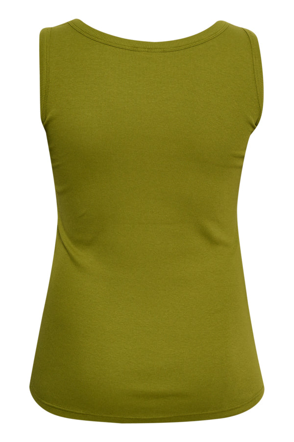 Kaffe Curve Carina Vest Top in Calla Green