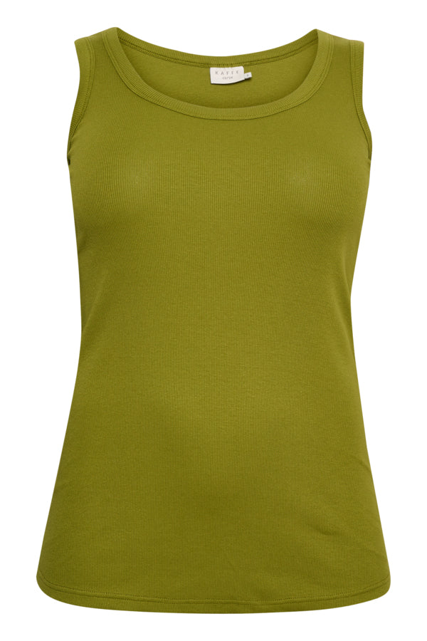 Kaffe Curve Carina Vest Top in Calla Green