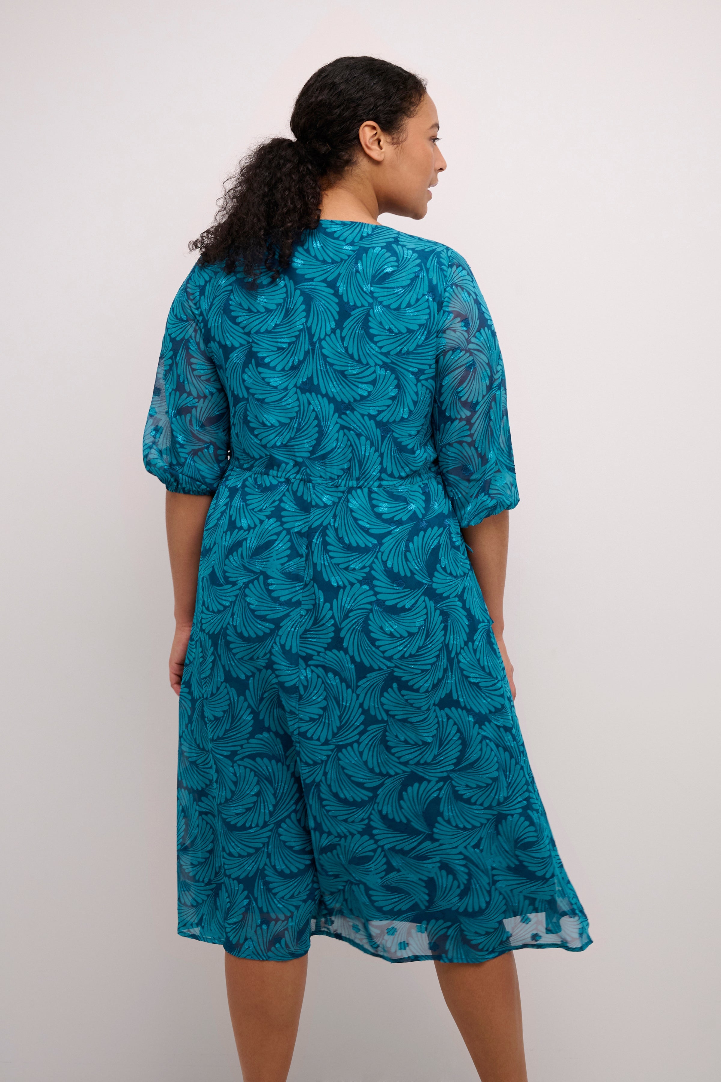 Kaffe Curve Dora Teal Dress