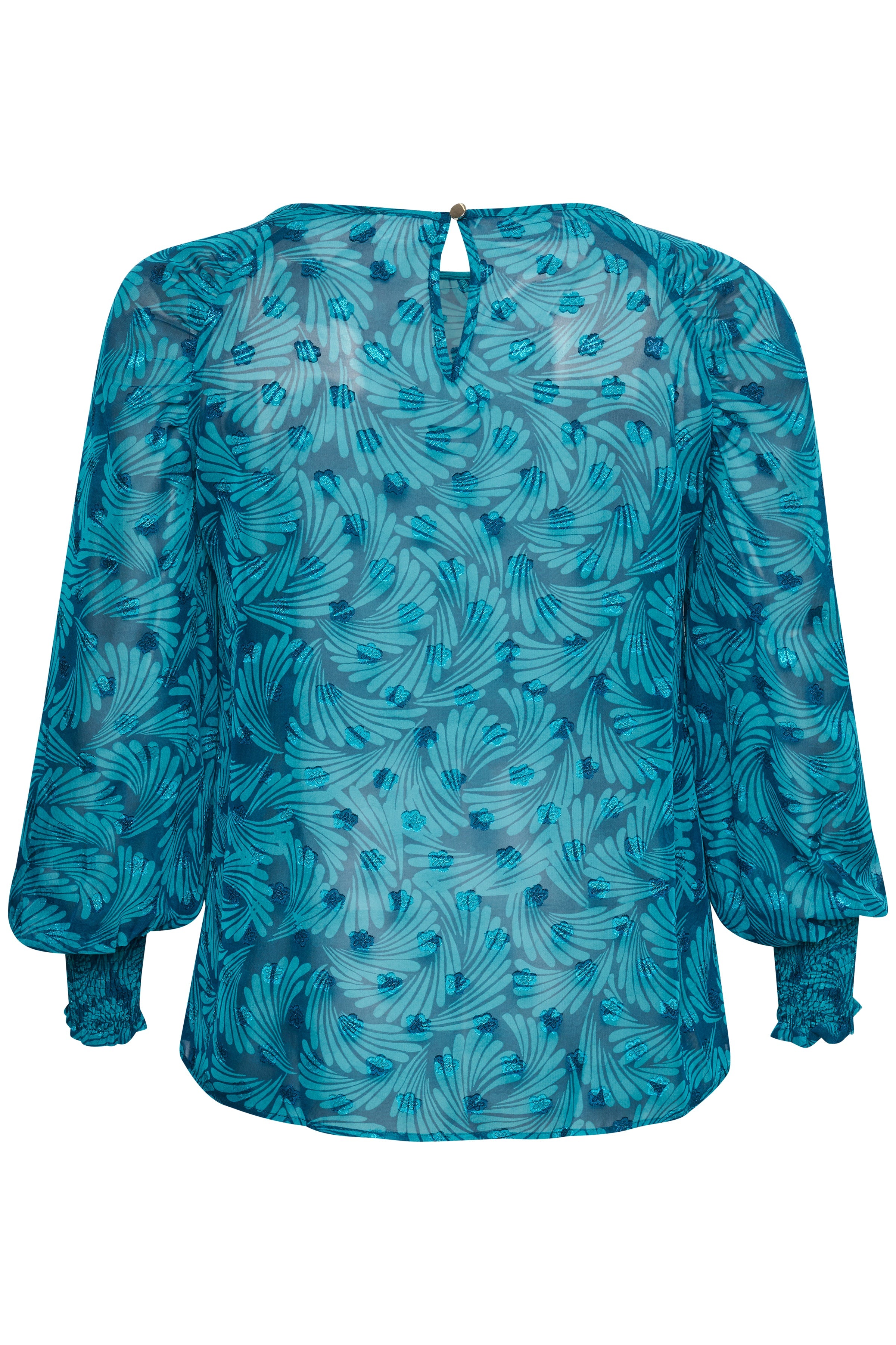 Kaffe Curve Dora Teal Blouse