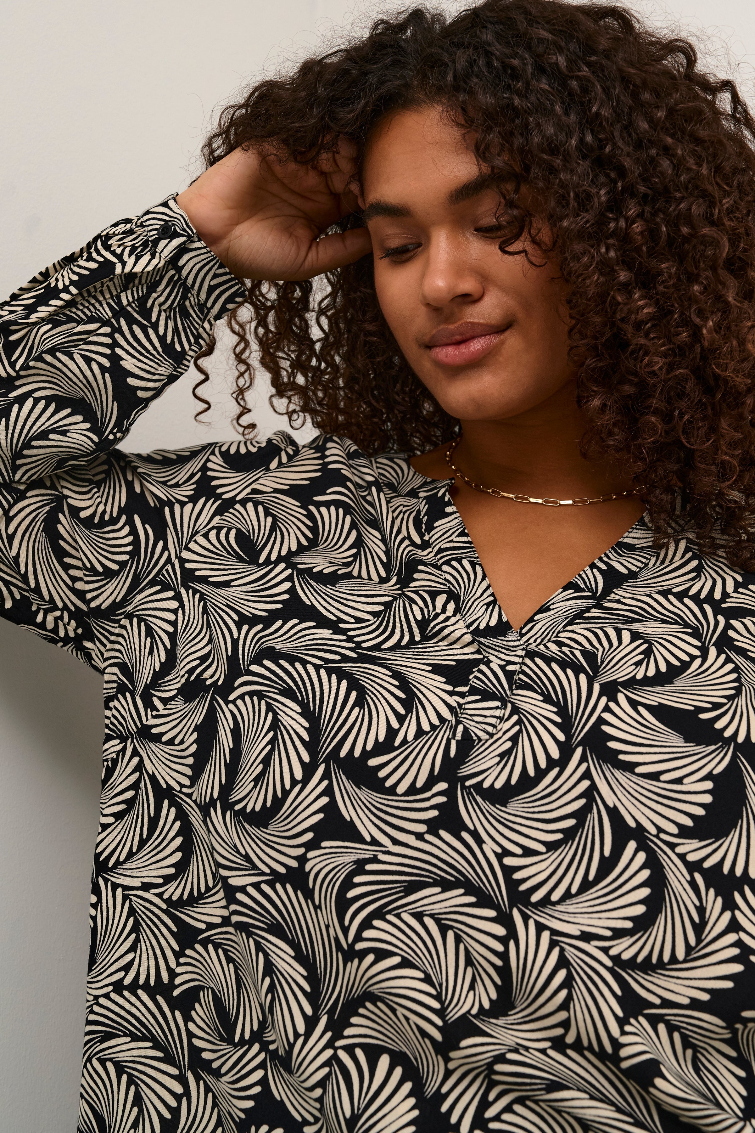 Kaffe Curve Tilly Leaf Blouse