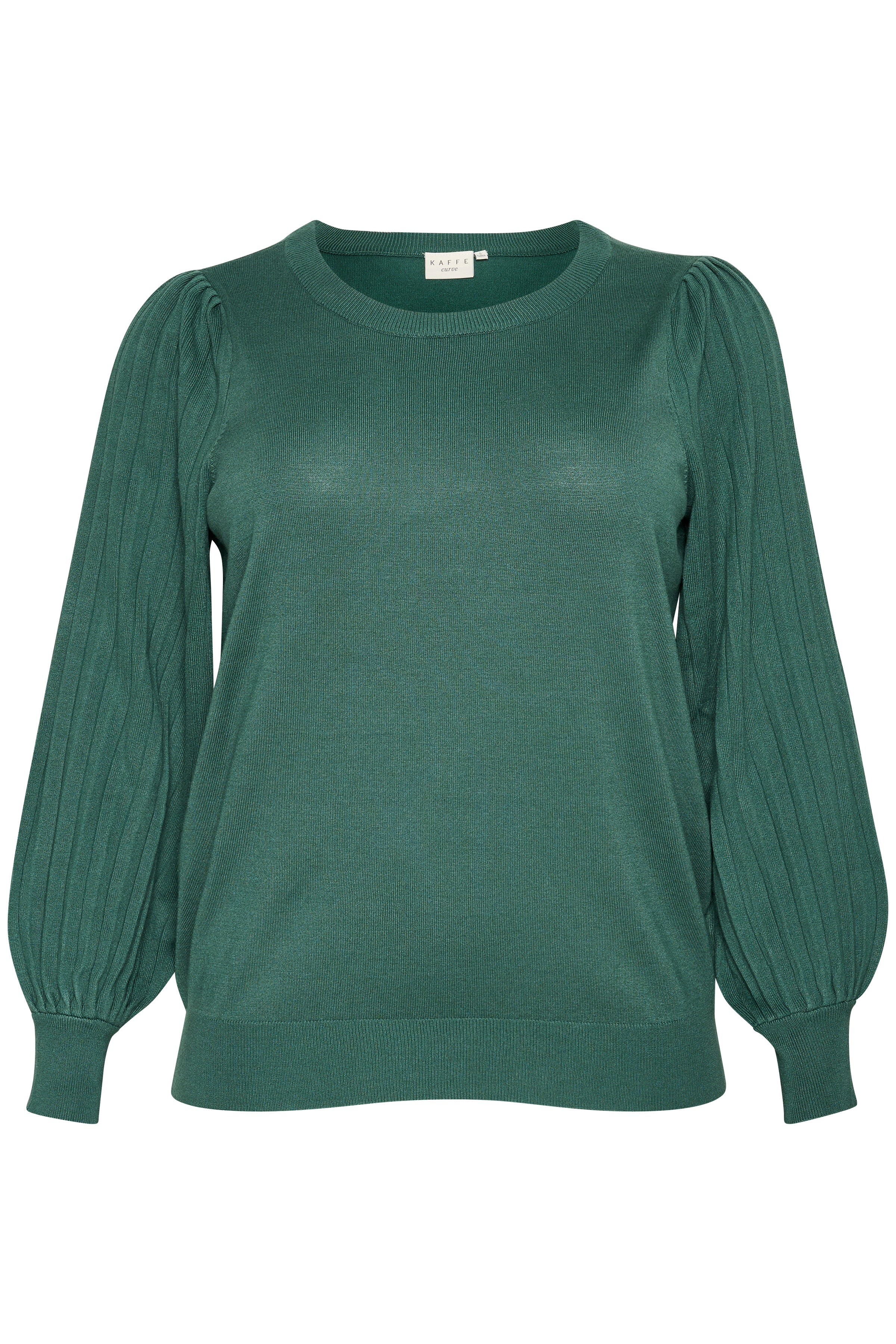 Kaffe Curve Loni Knit Jumper in Green