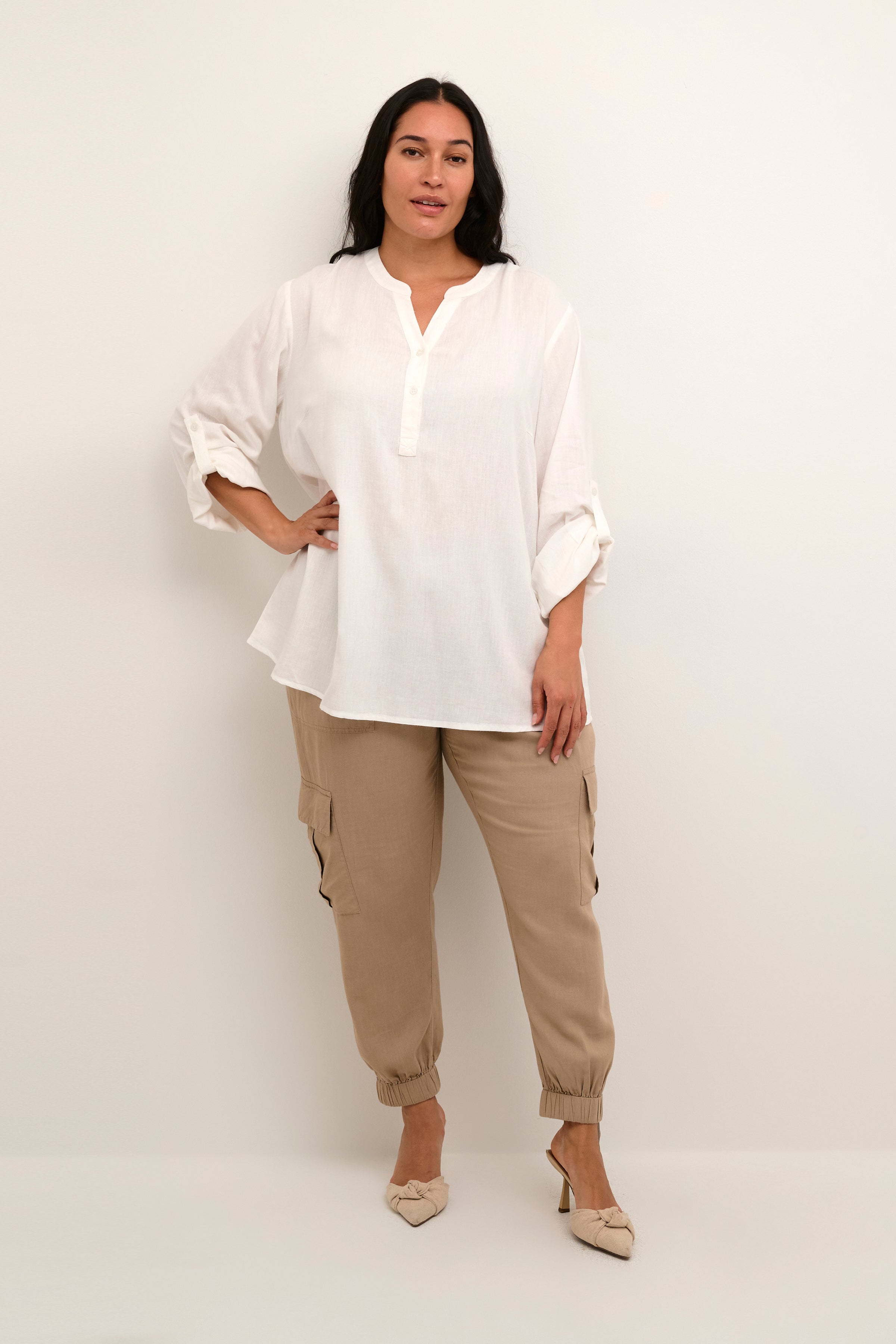 Kaffe Curve Millie White Blouse