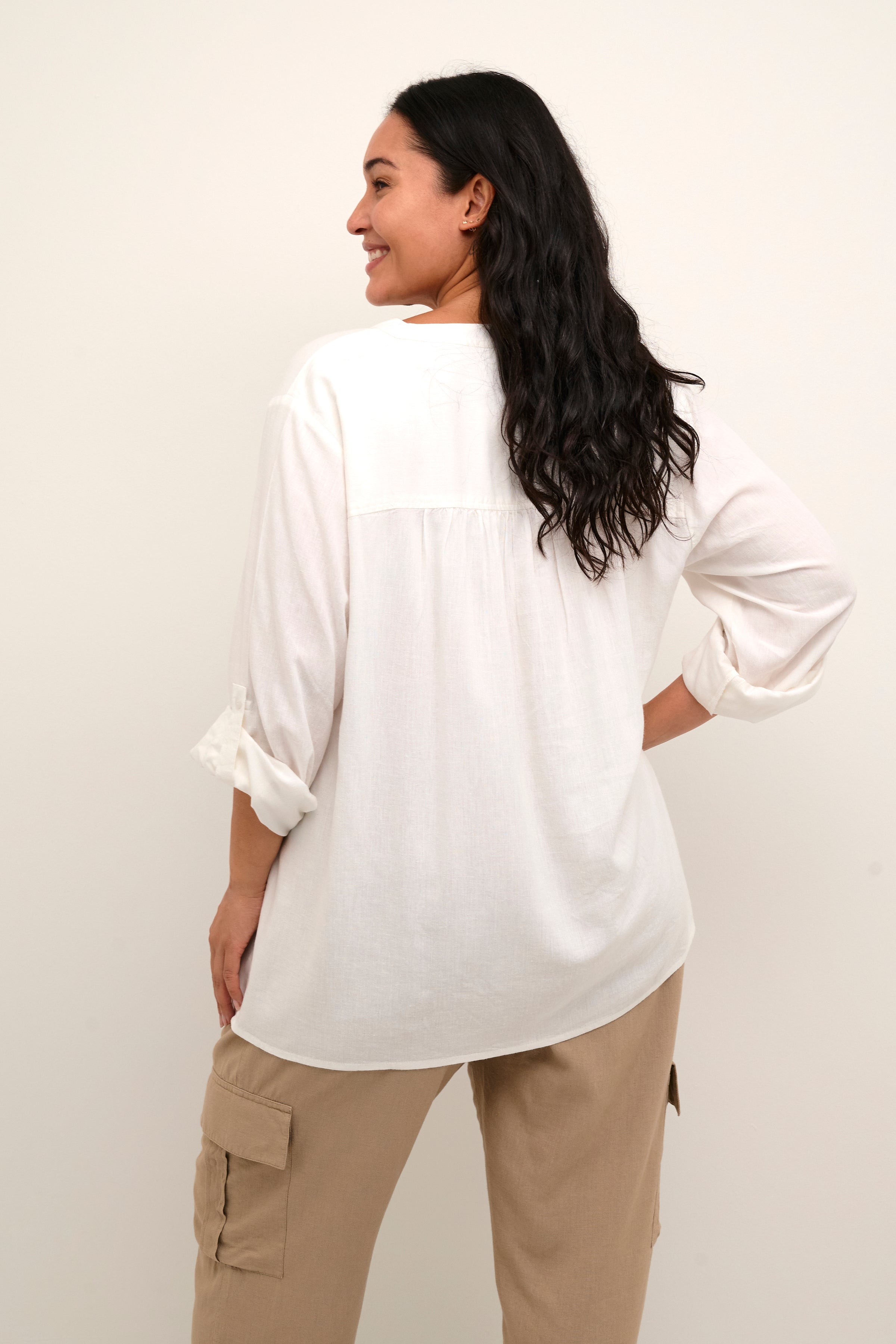 Kaffe Curve Millie White Blouse