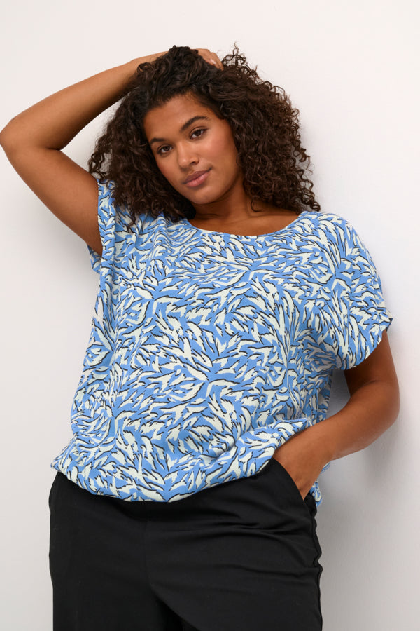 Kaffe Curve Jenny Blouse Blue