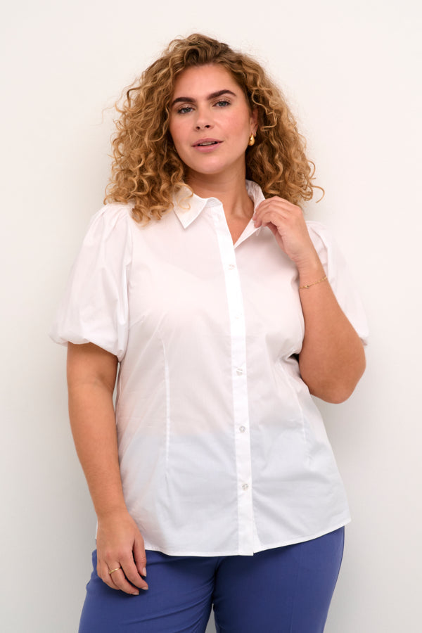 Kaffe Curve Nicola Shirt in White