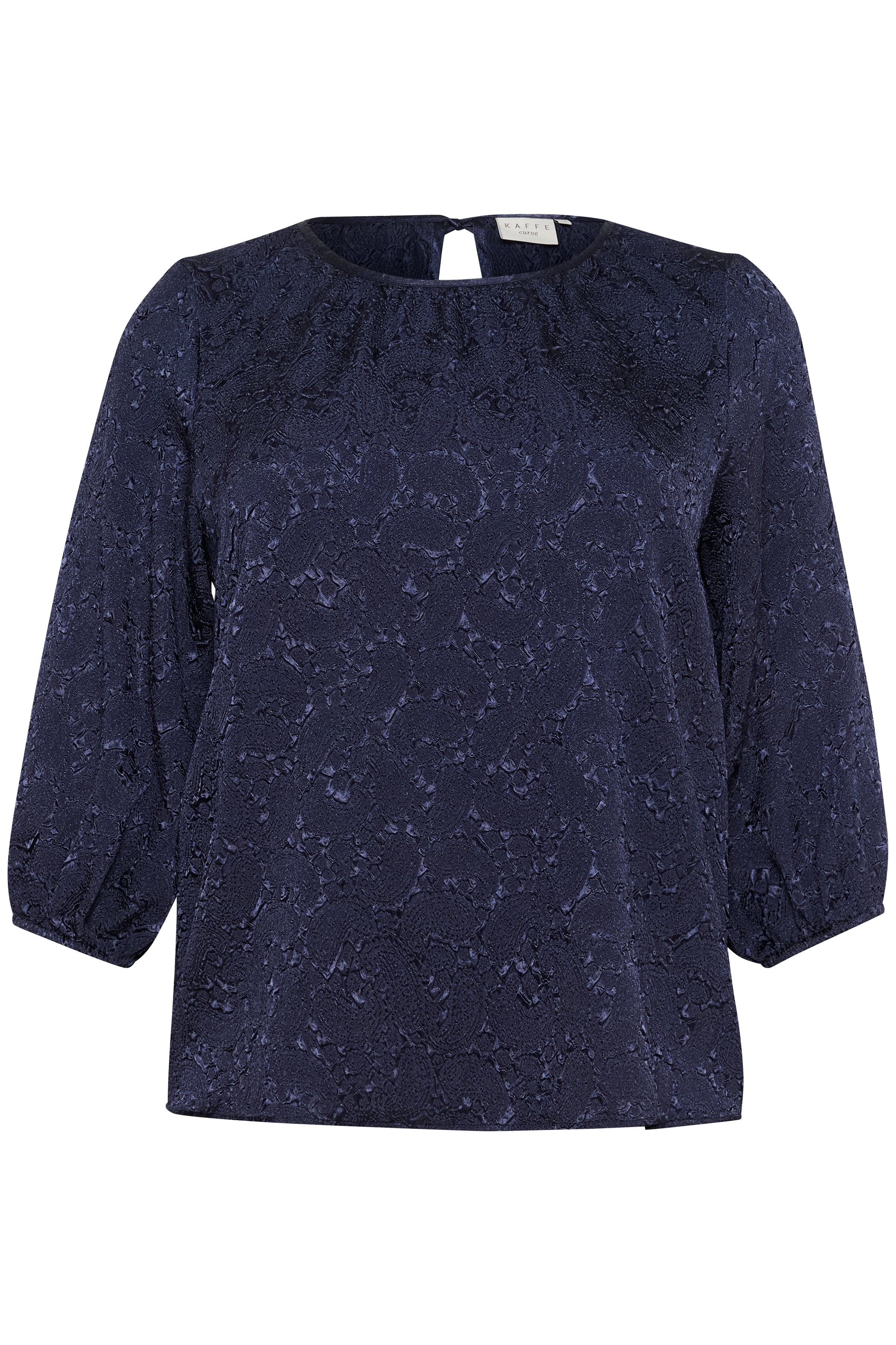 Kaffe Curve Laureen Blouse in Navy