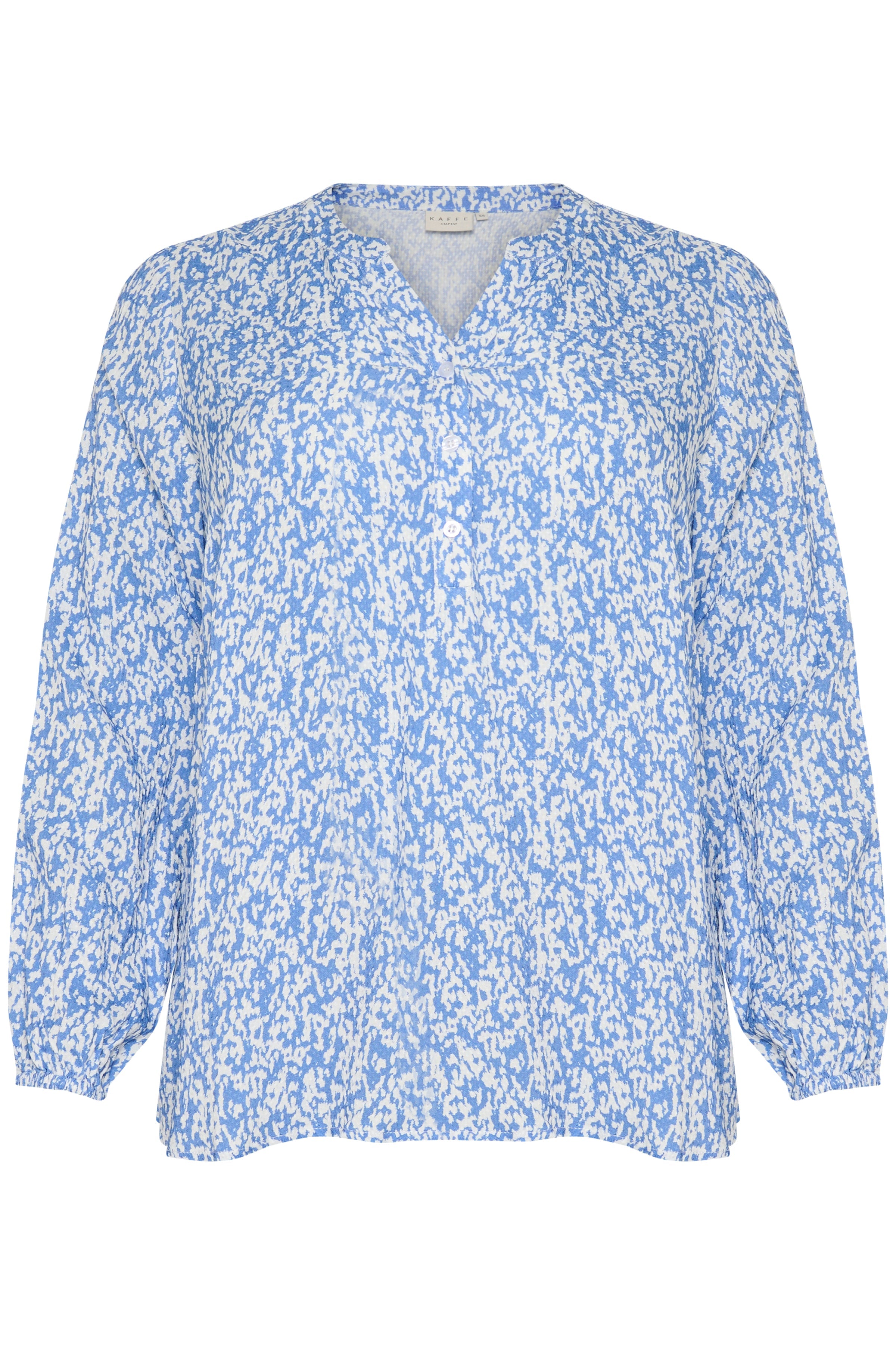 Kaffe Curve Mahlena Blouse in Blue