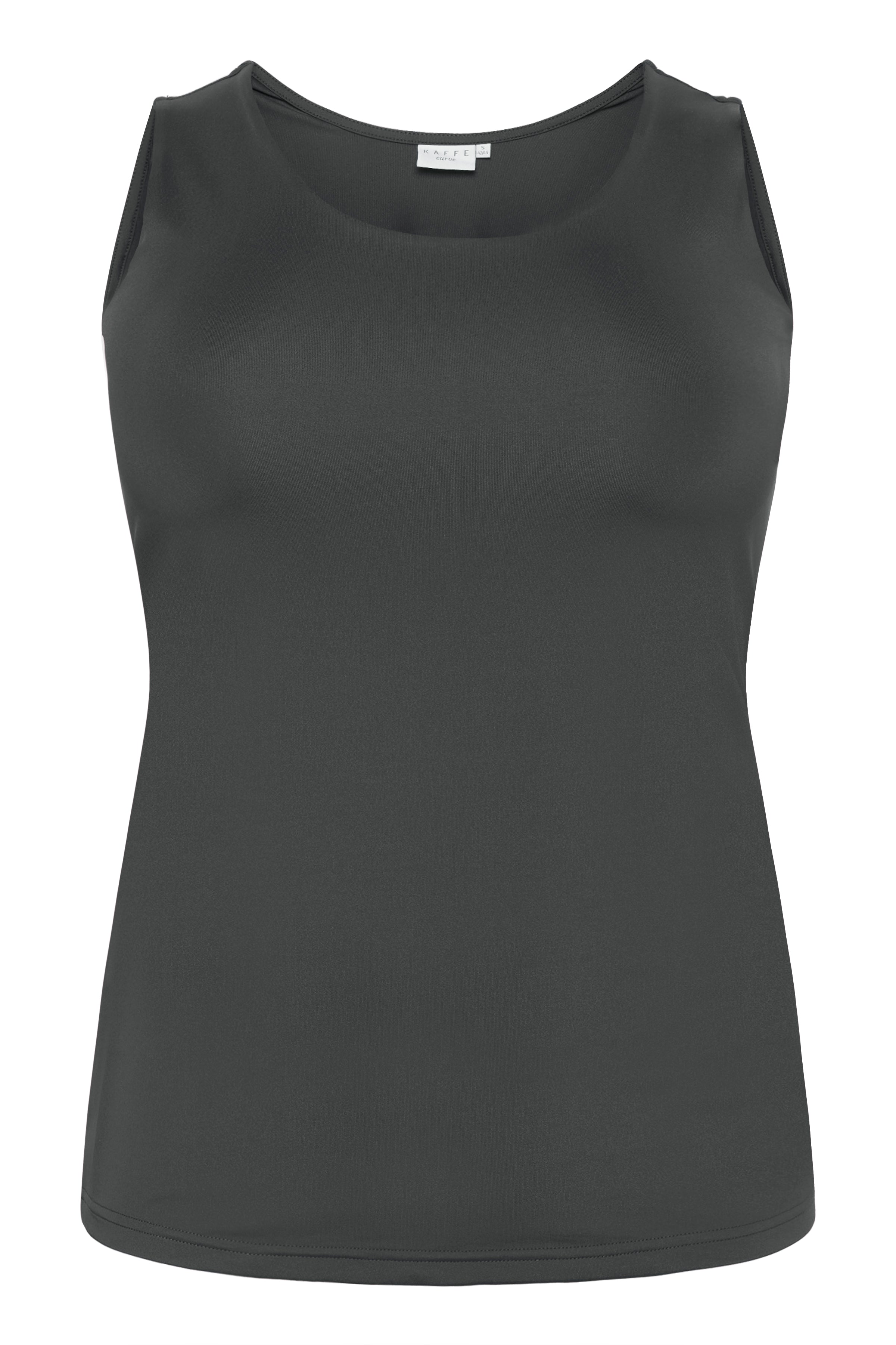 Kaffe Curve Erina Vest Top in Charcoal