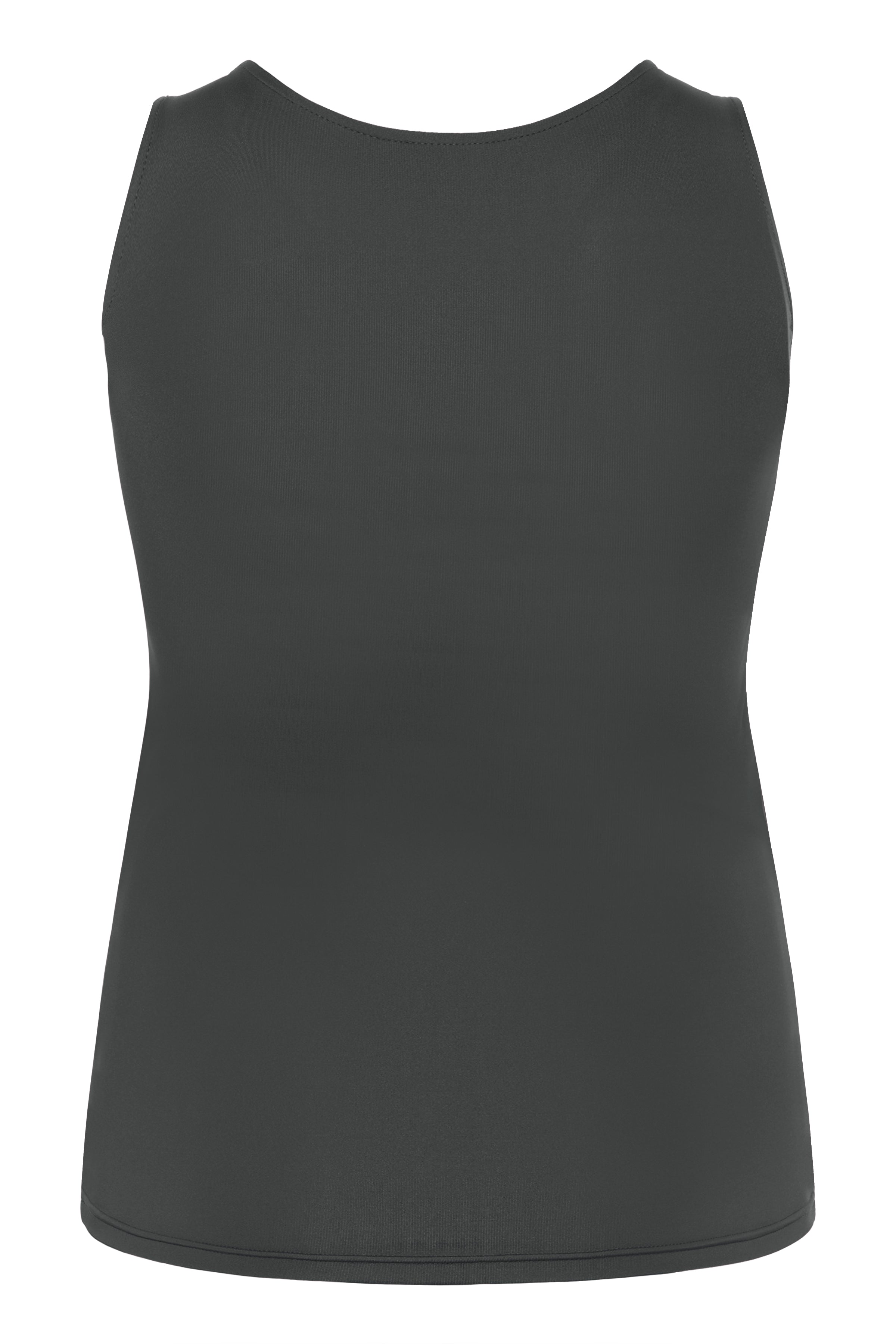 Kaffe Curve Erina Vest Top in Charcoal