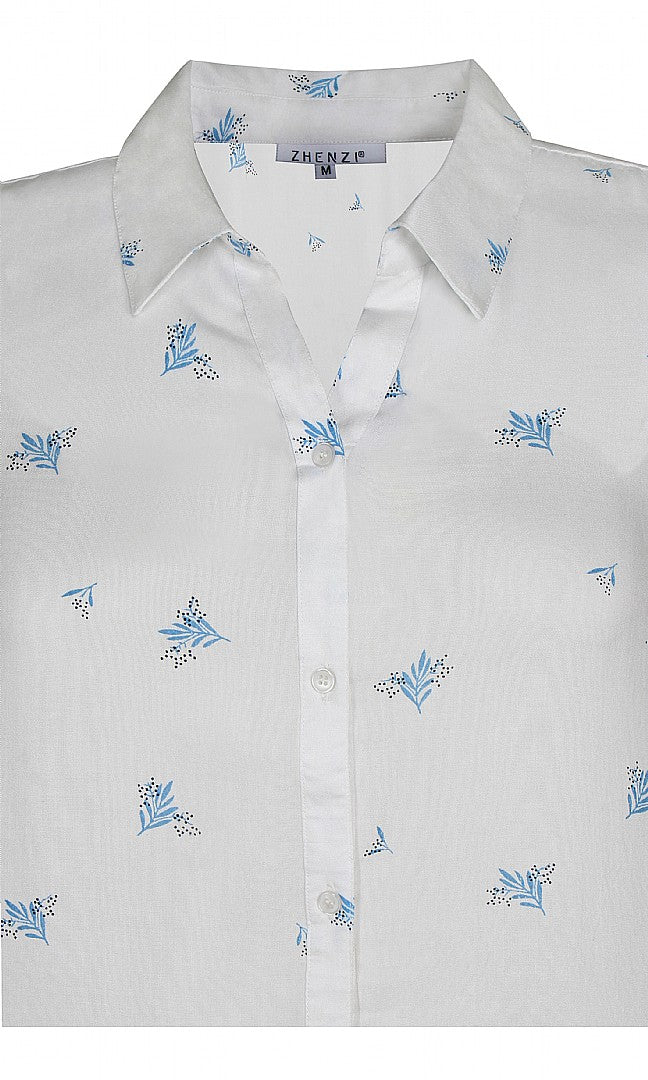 Zhenzi Georgia Shirt in White