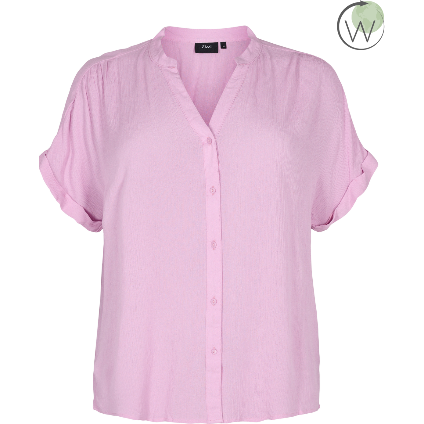 Zizzi Rose Blouse in Mauve Mist - Wardrobe Plus