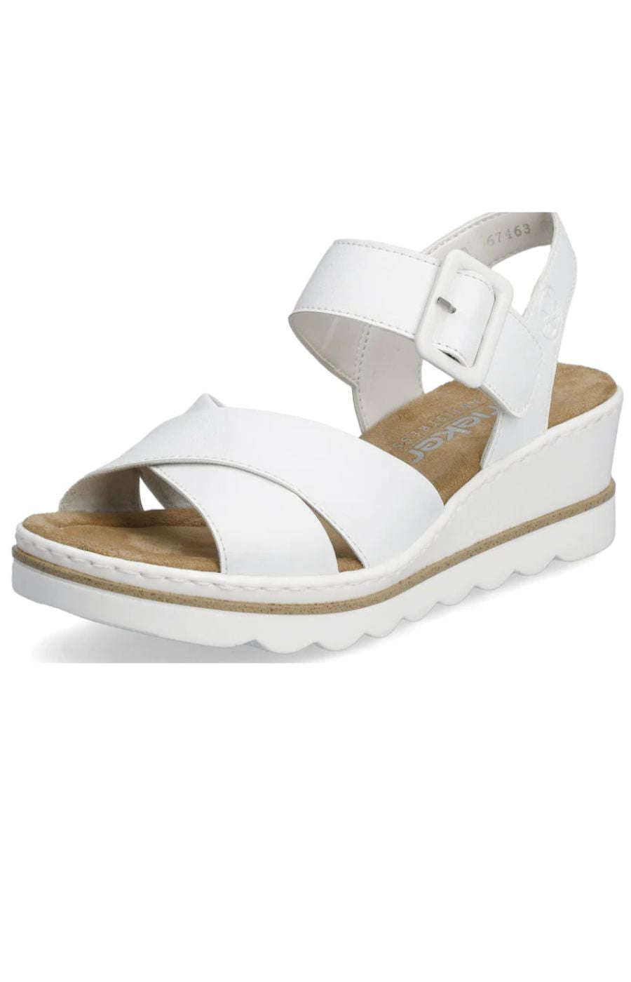 Rieker Platform White Sandal