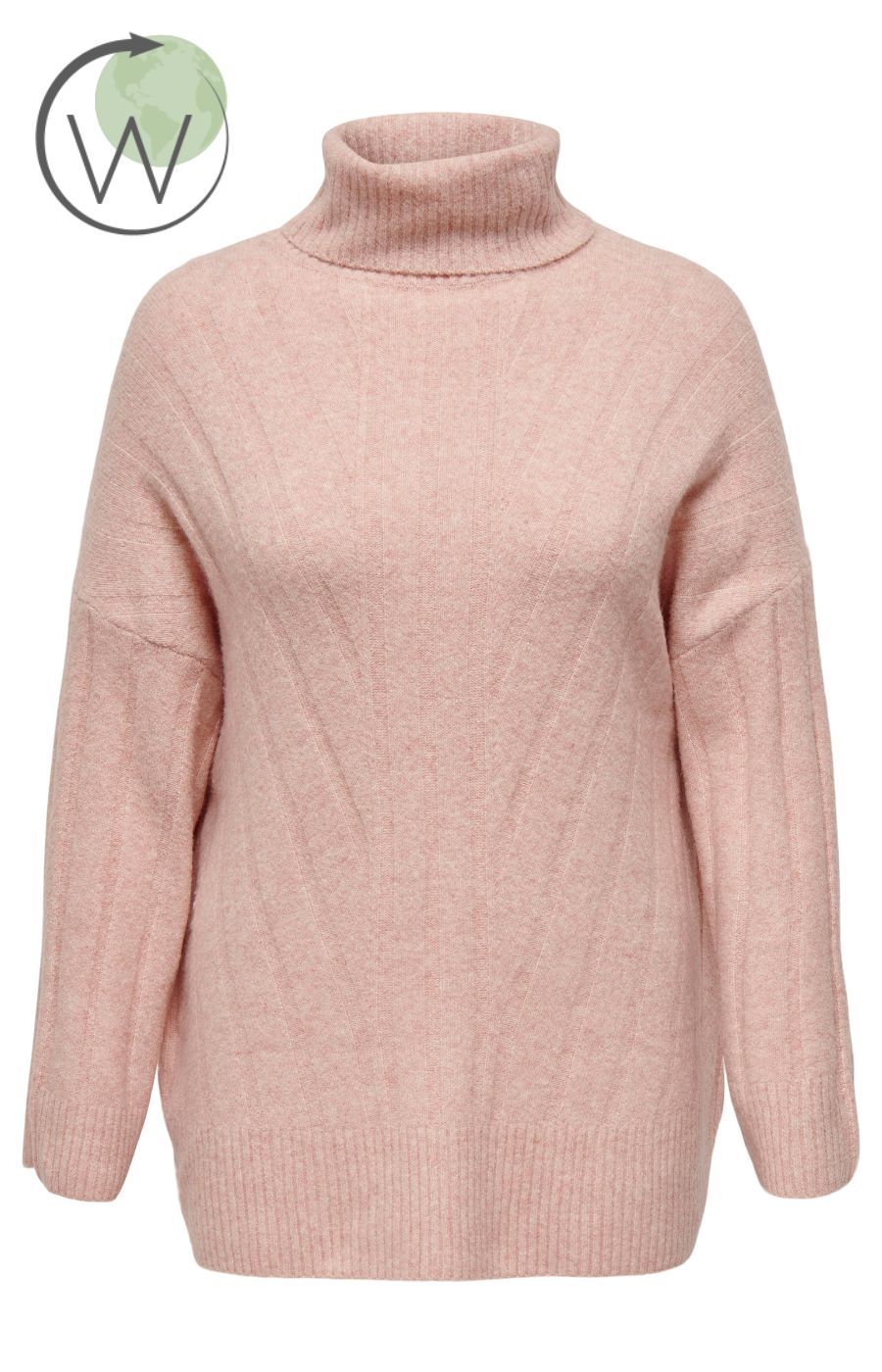 Only Carmakoma Jeanett Knit Jumper in Pink