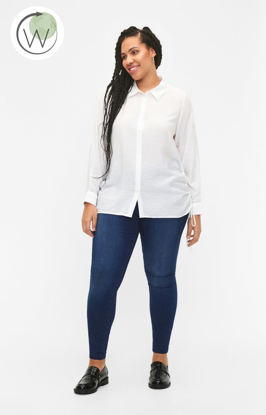 Zizzi Serenity White Blouse