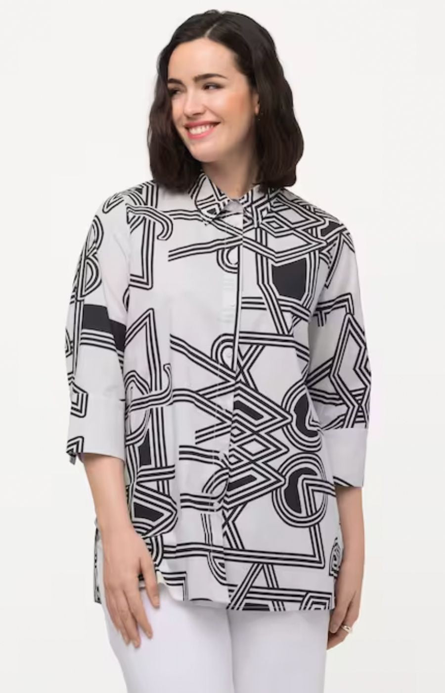 Ulla Popken Geometric Shirt