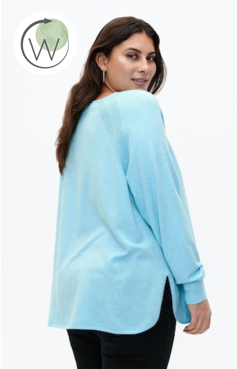 Zizzi Mella Pullover in Blue