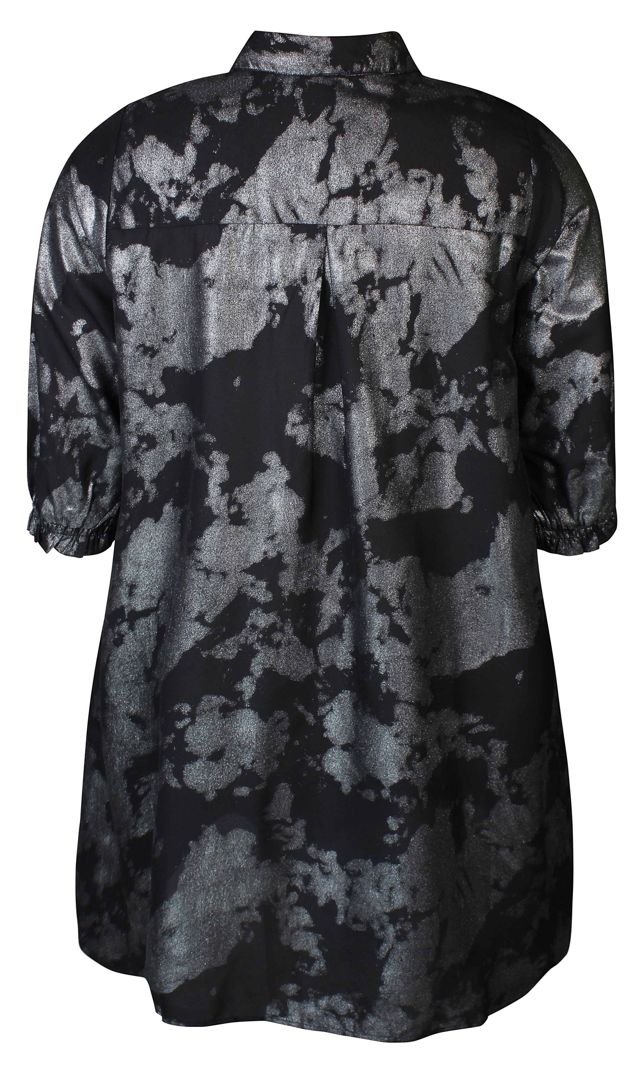 Zhenzi Bell Shirt Dress in Black