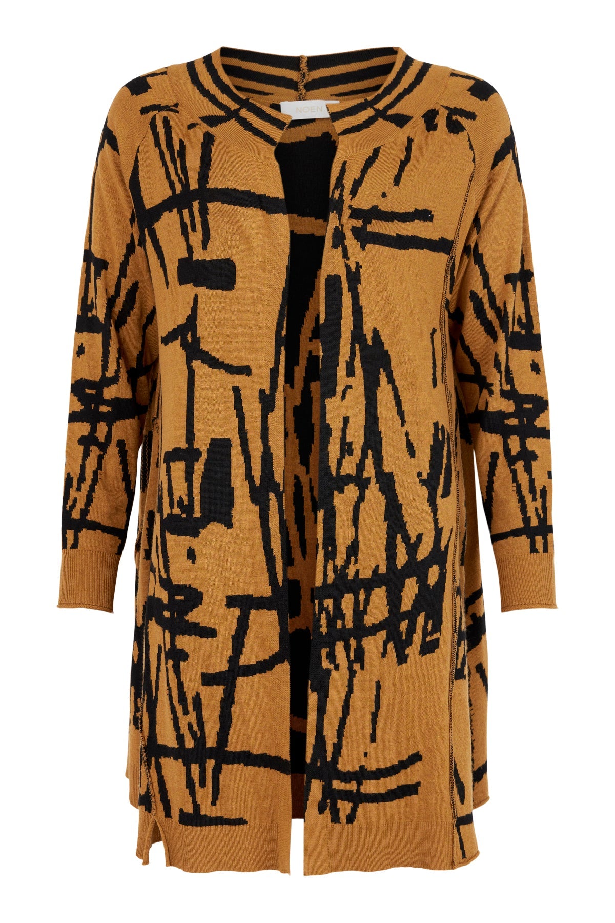 Noen Cardigan in Tan Print