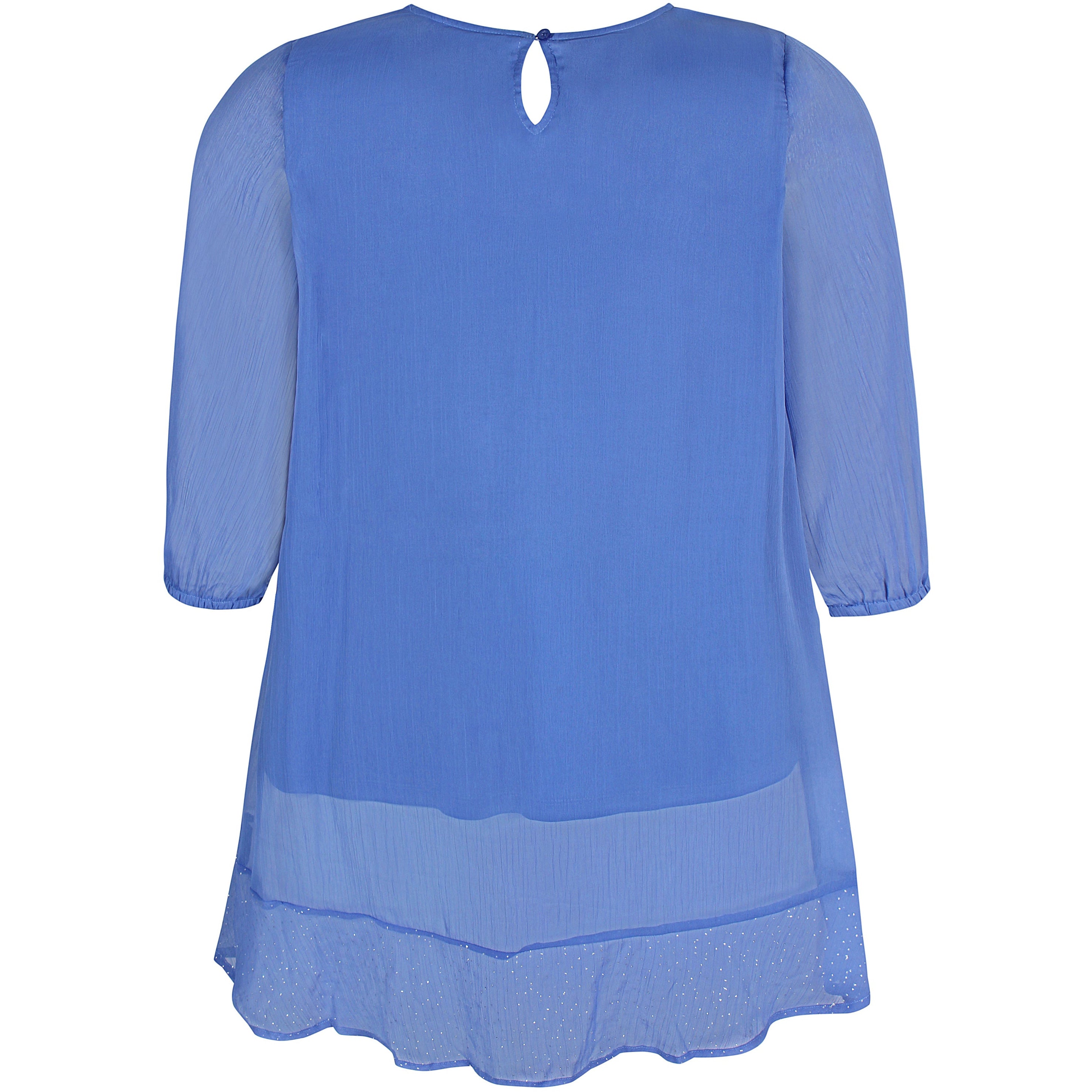 Zhenzi Megane Tunic in Blue - Wardrobe Plus