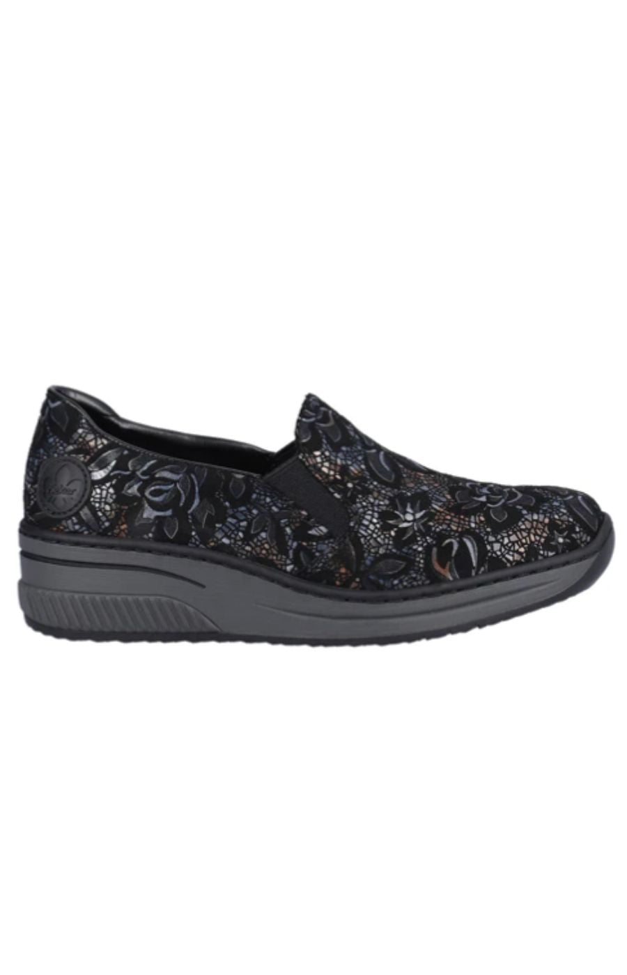 Rieker Mosaic Shoe in Navy