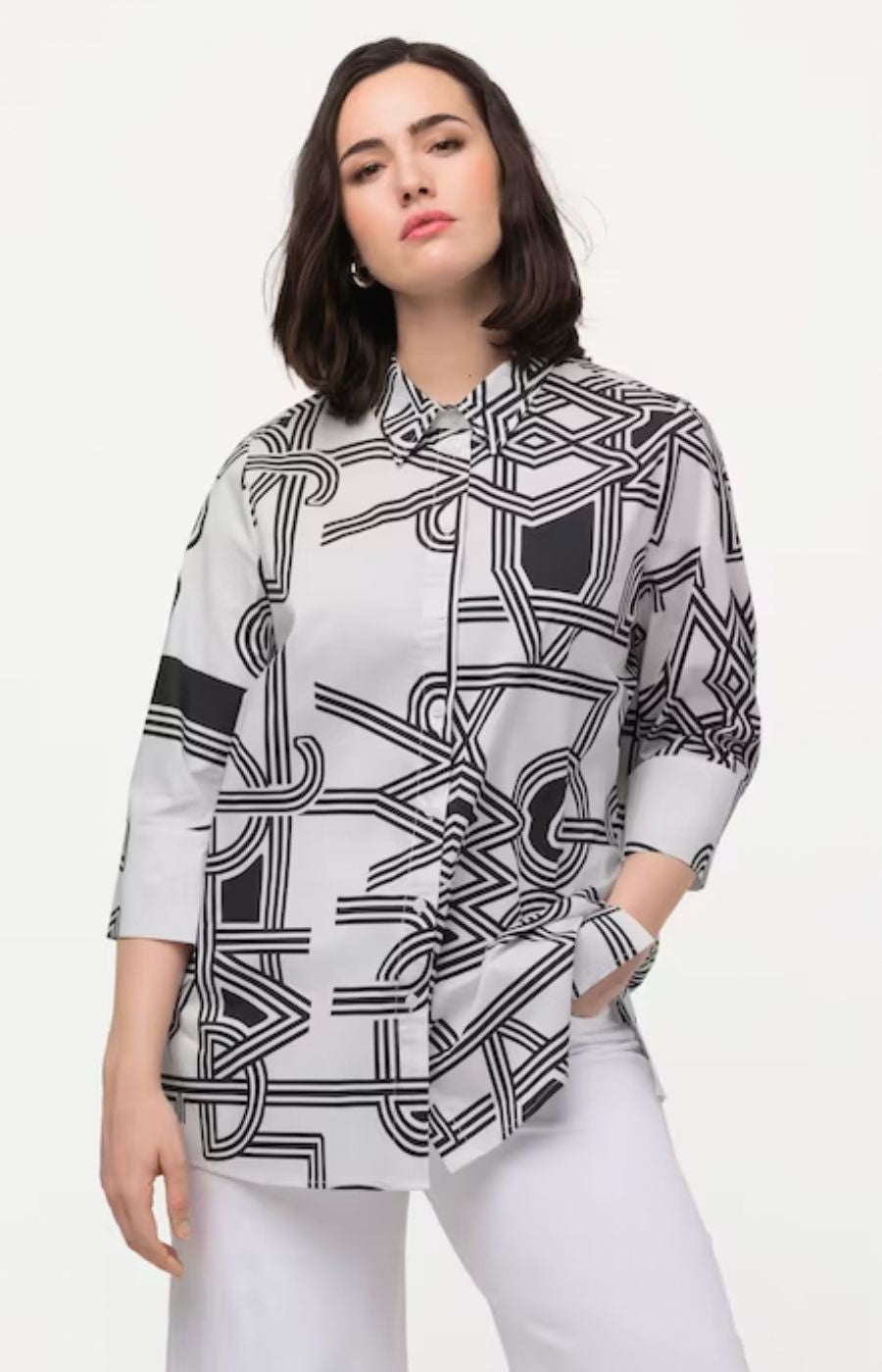 Ulla Popken Geometric Shirt