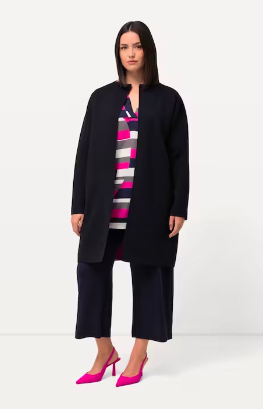 Ulla Popken Double Face Cardigan