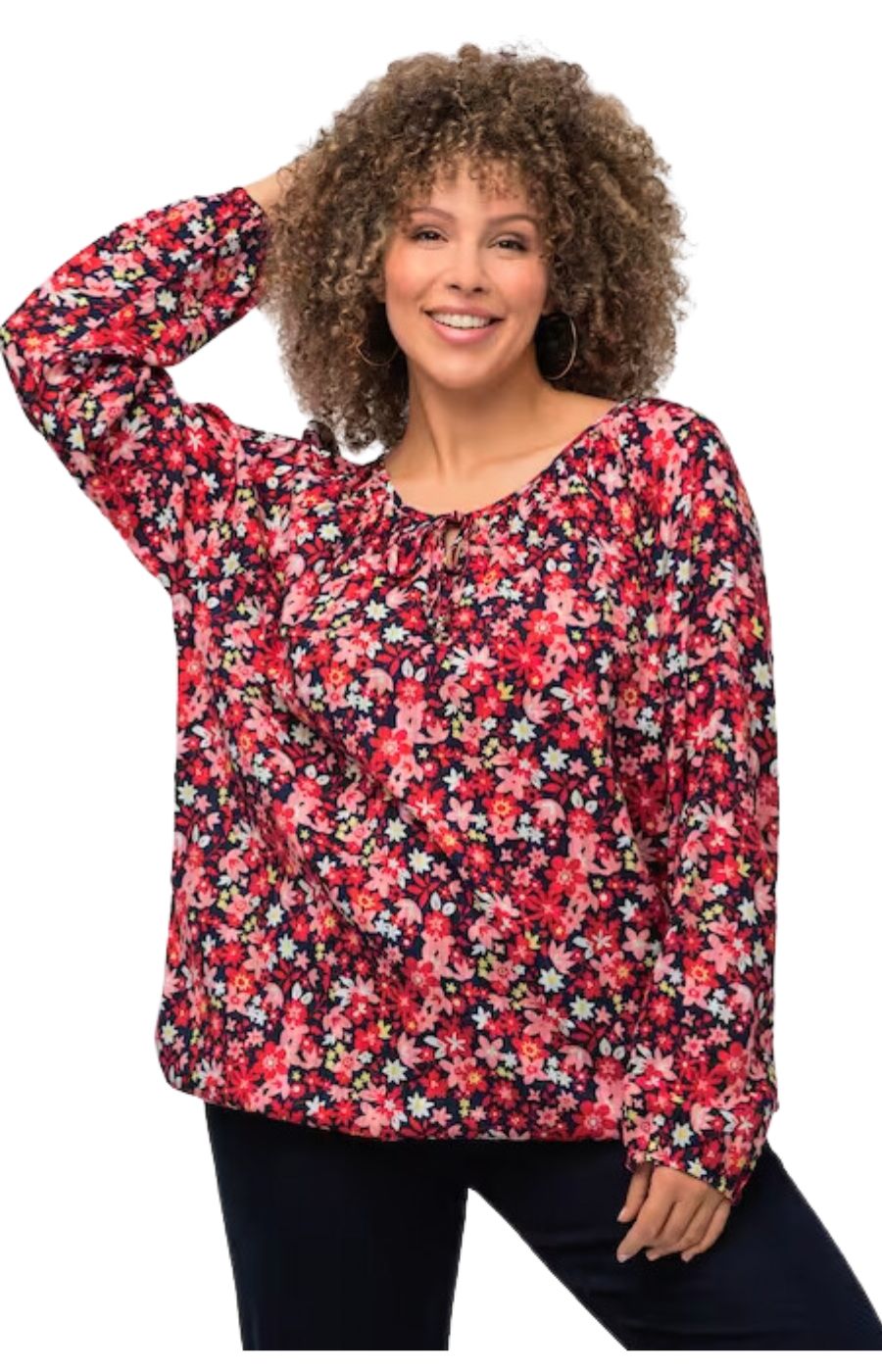 Ulla Popken Floral Blouse