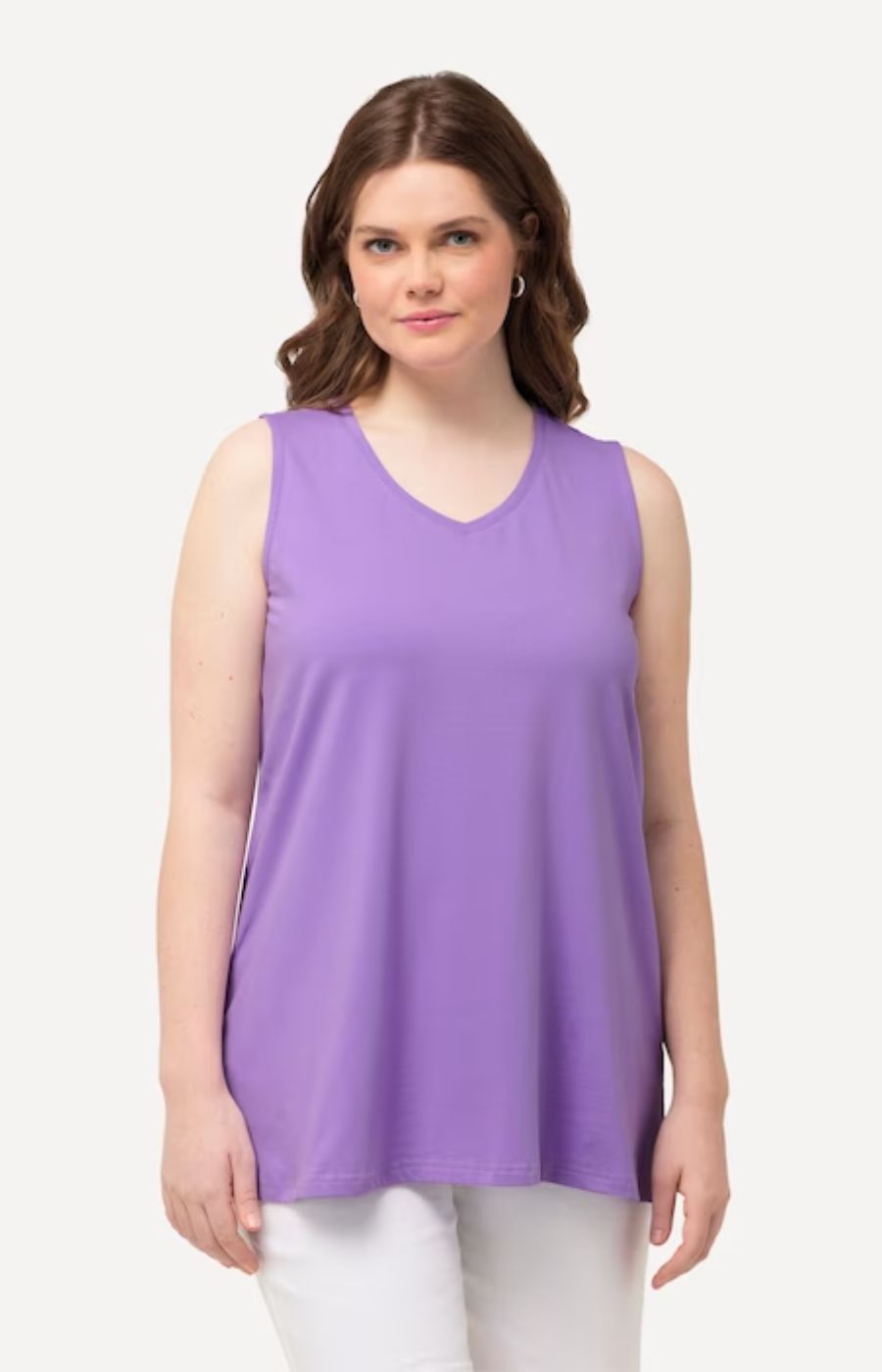 Ulla Popken Vest Top in Purple