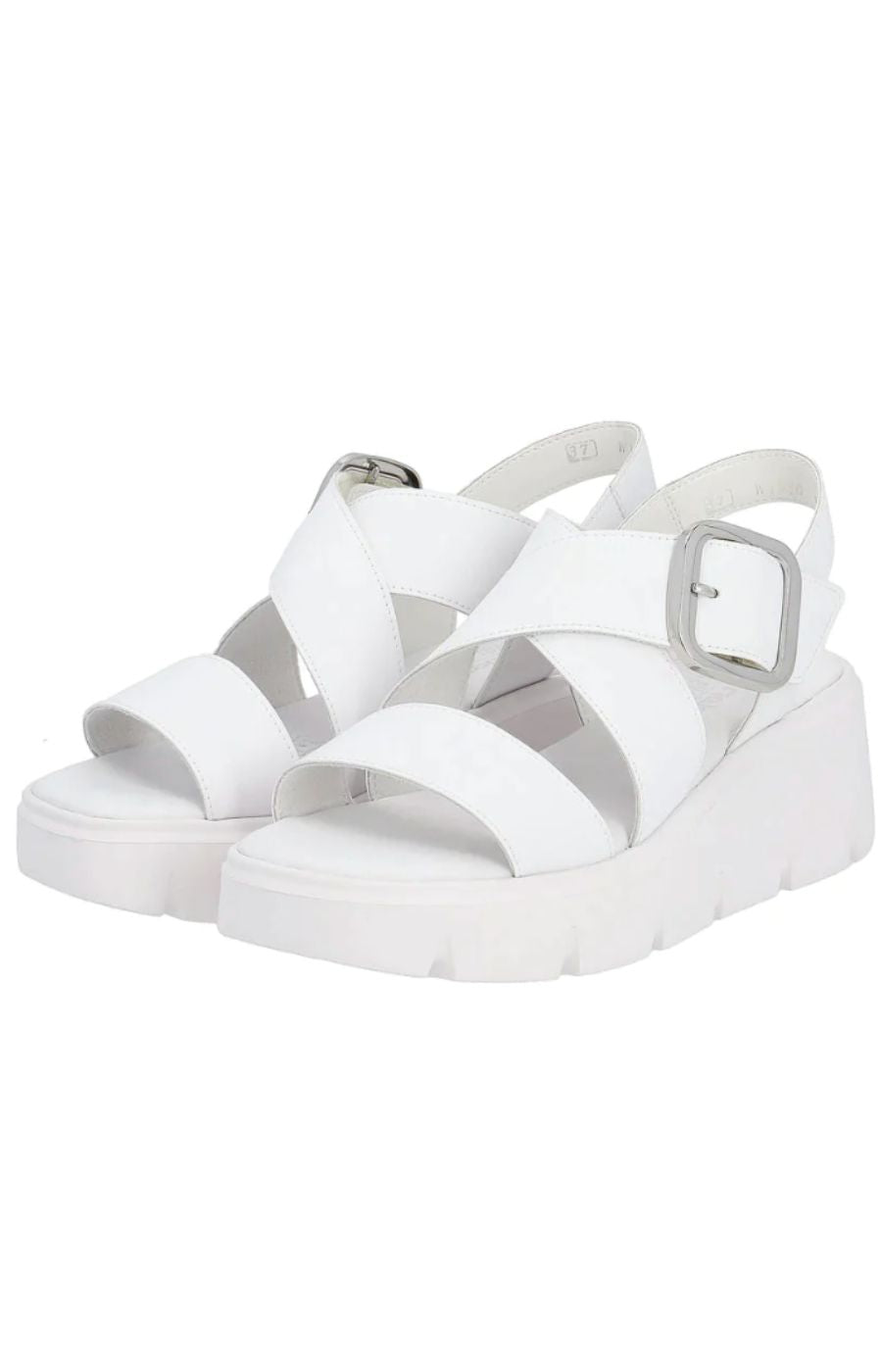 Rieker White Criss Cross Sandal