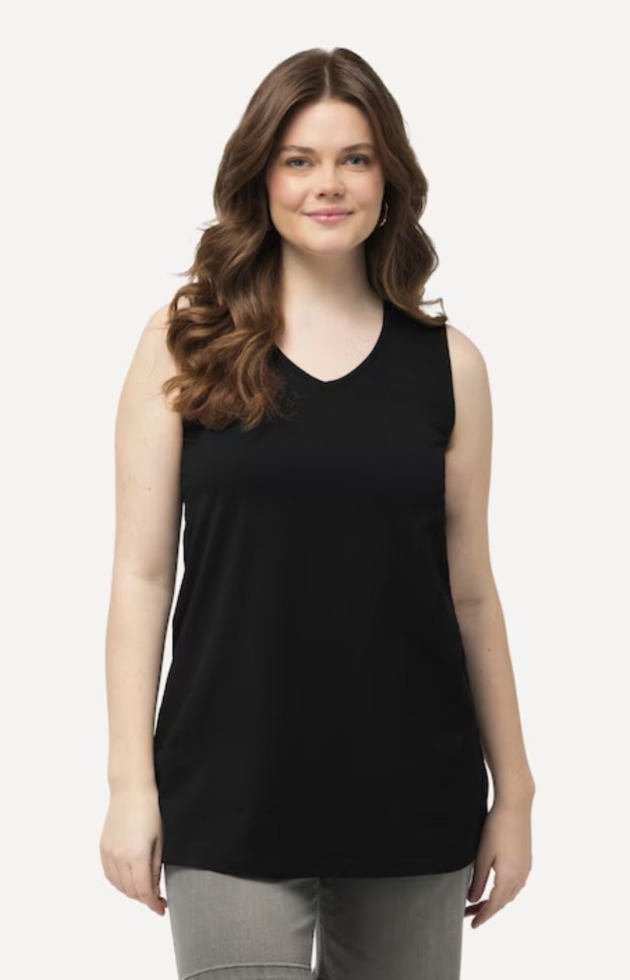 Ulla Popken Vest Top in Black