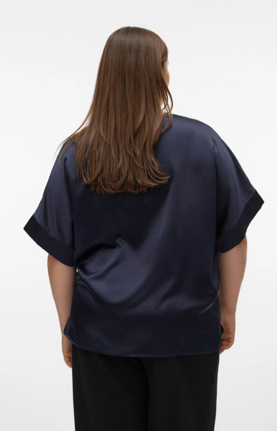 Vero Moda Curve Merle Navy Top