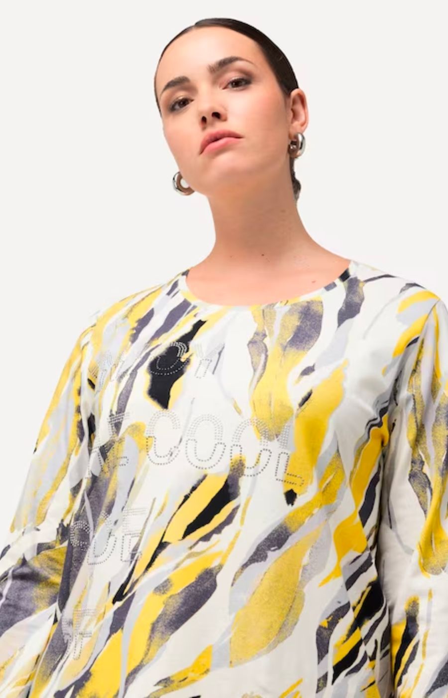 Ulla Popken Marble Print Top