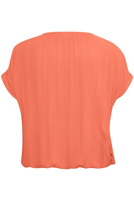 Kaffe Curve Ami Top in Orange - Wardrobe Plus