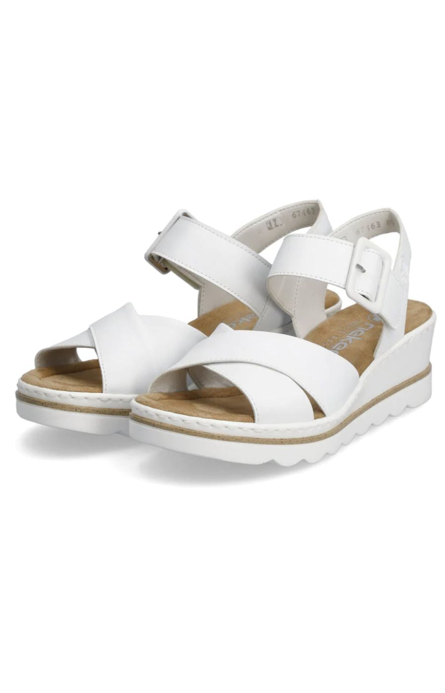 Rieker Platform White Sandal