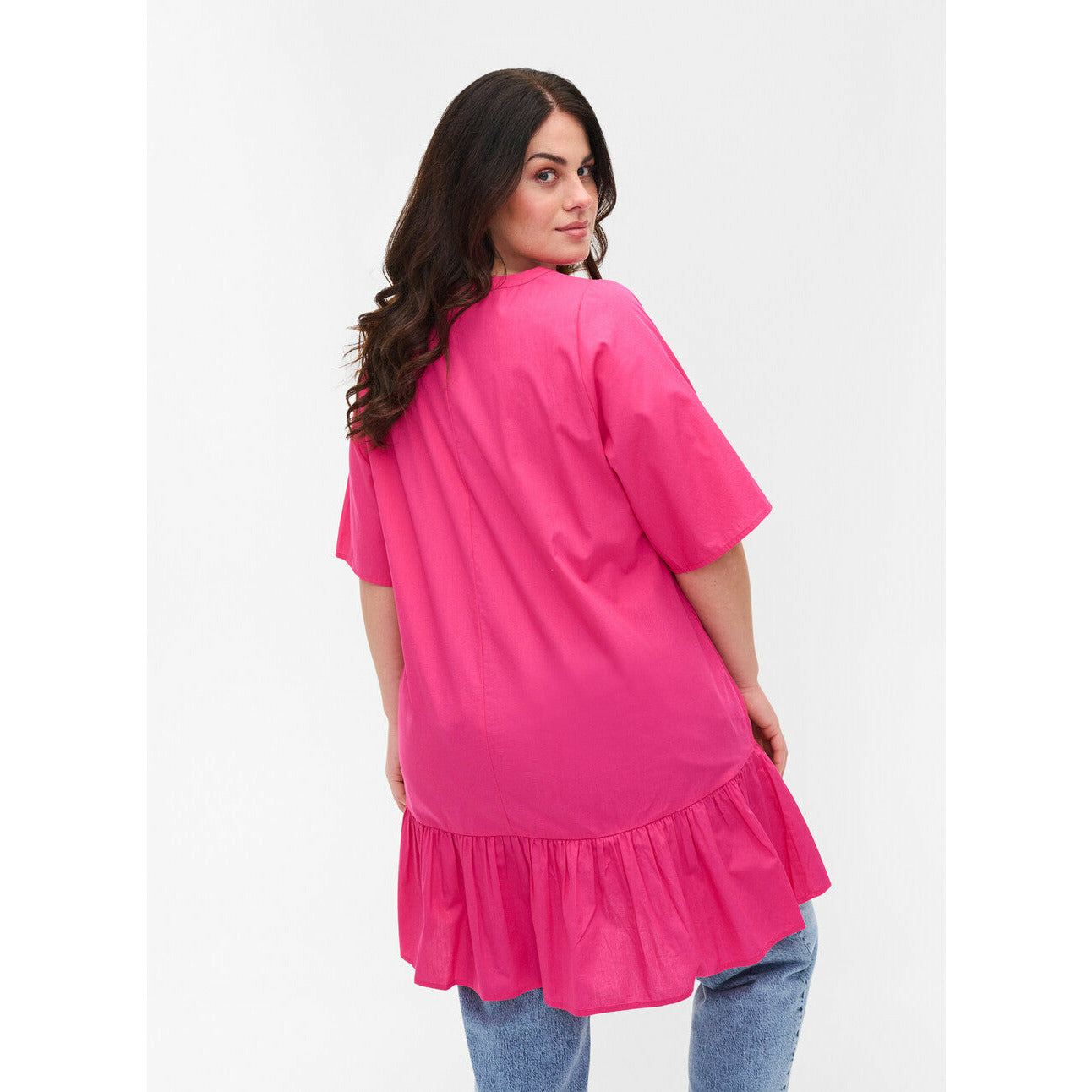 Zizzi Tunic in Magenta - Wardrobe Plus