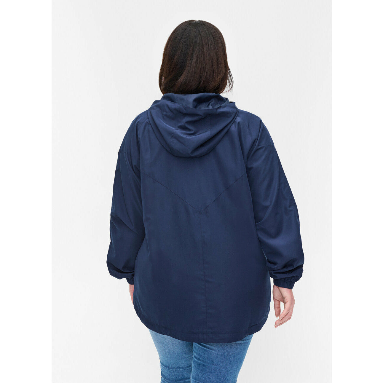 Zizzi Sporty Spring Jacket in Navy M52887B