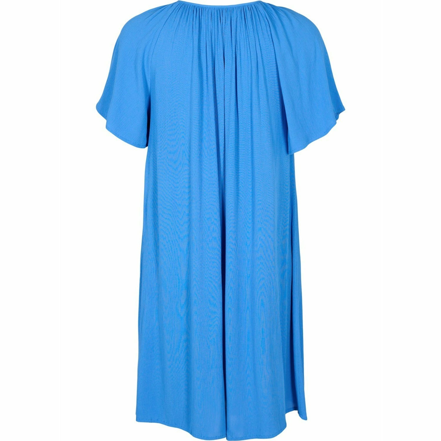 Zizzi Rose Dress in Blue - Wardrobe Plus