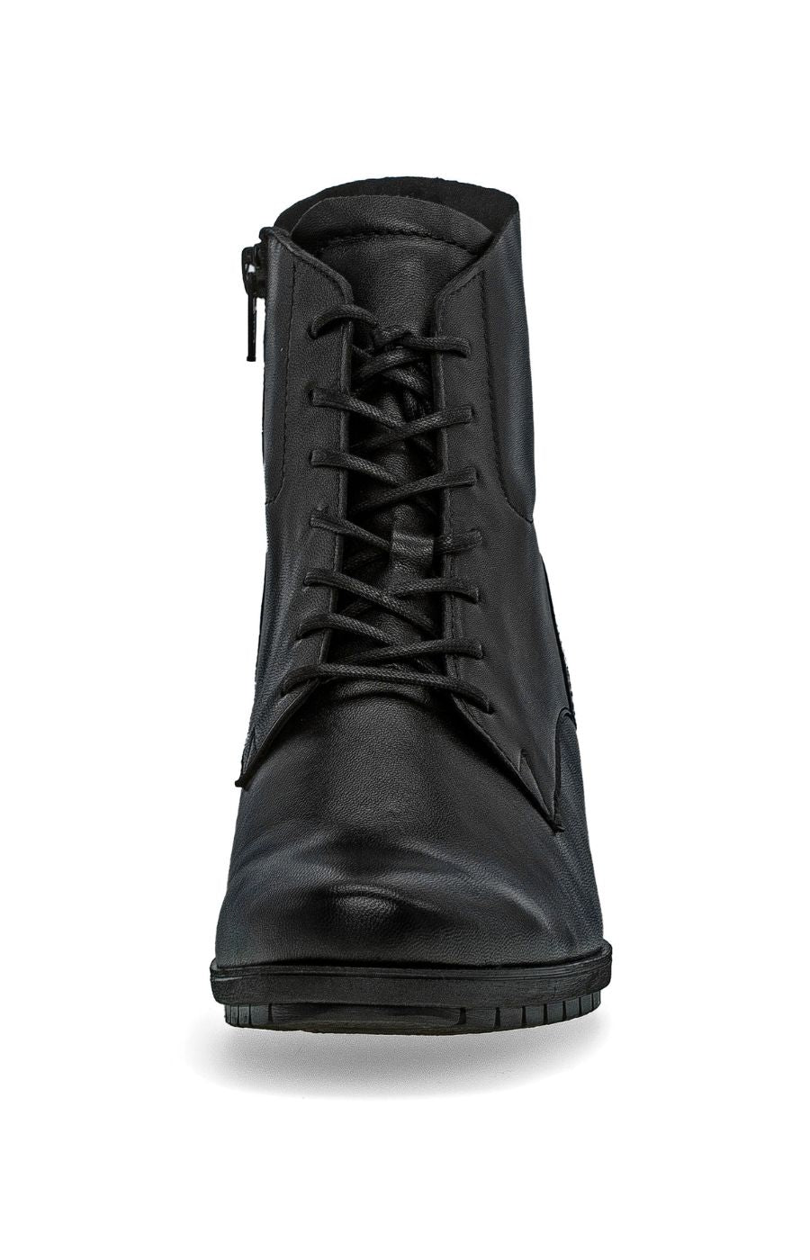 Gabor Lace-Up Heel Ankle Boots in Black