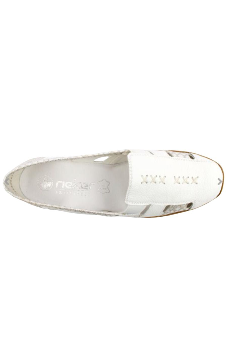 Rieker White Slip On Shoes