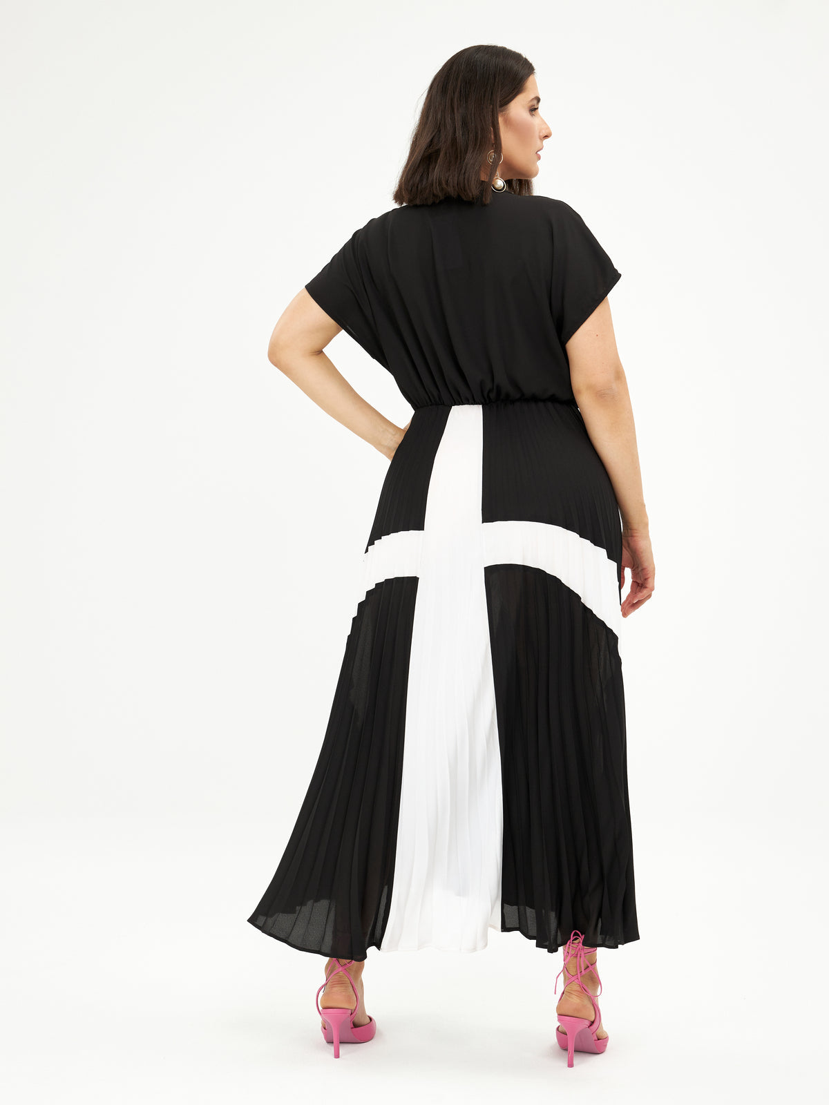 Mat Cross Black Dress