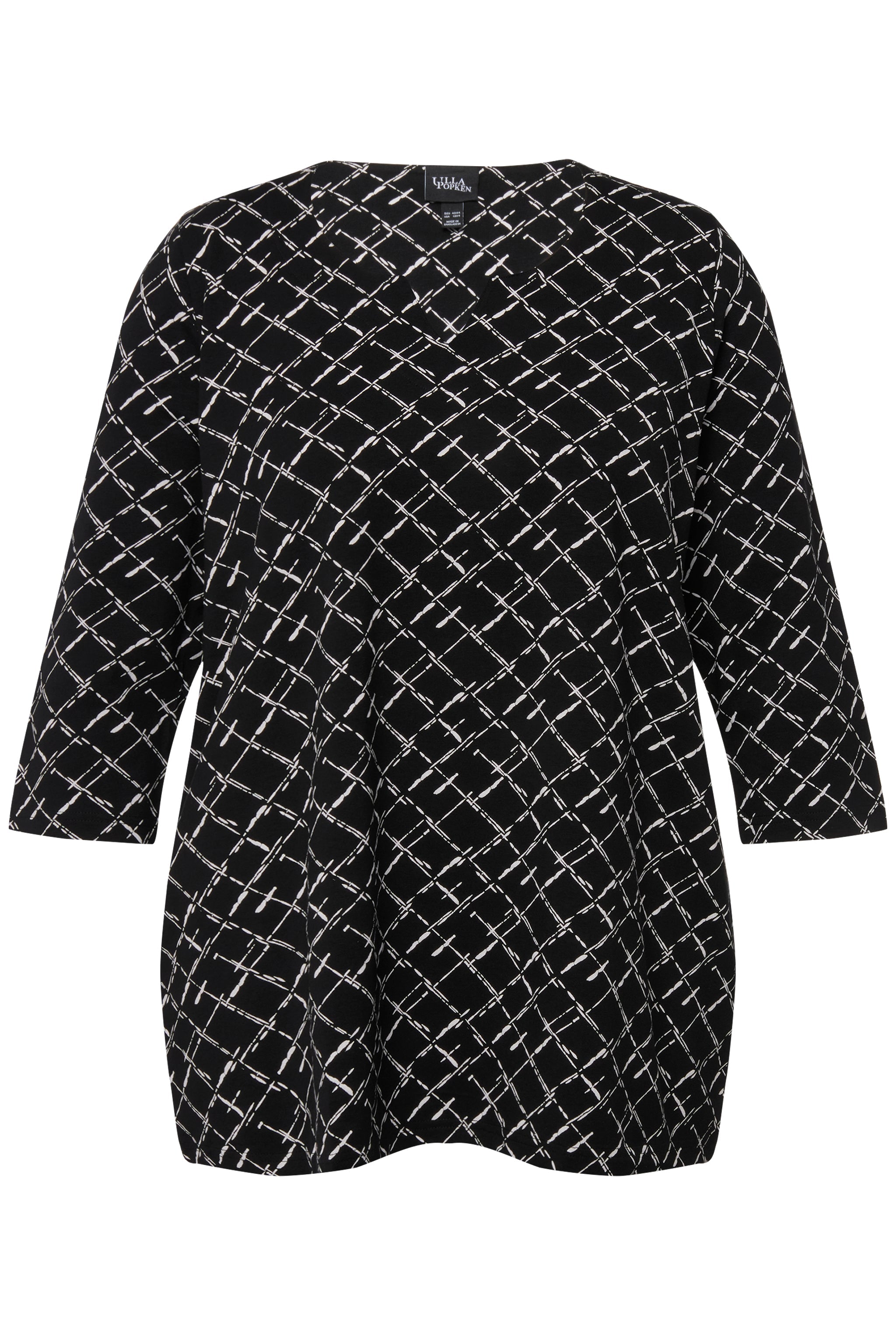 Ulla Popken Check Print Top