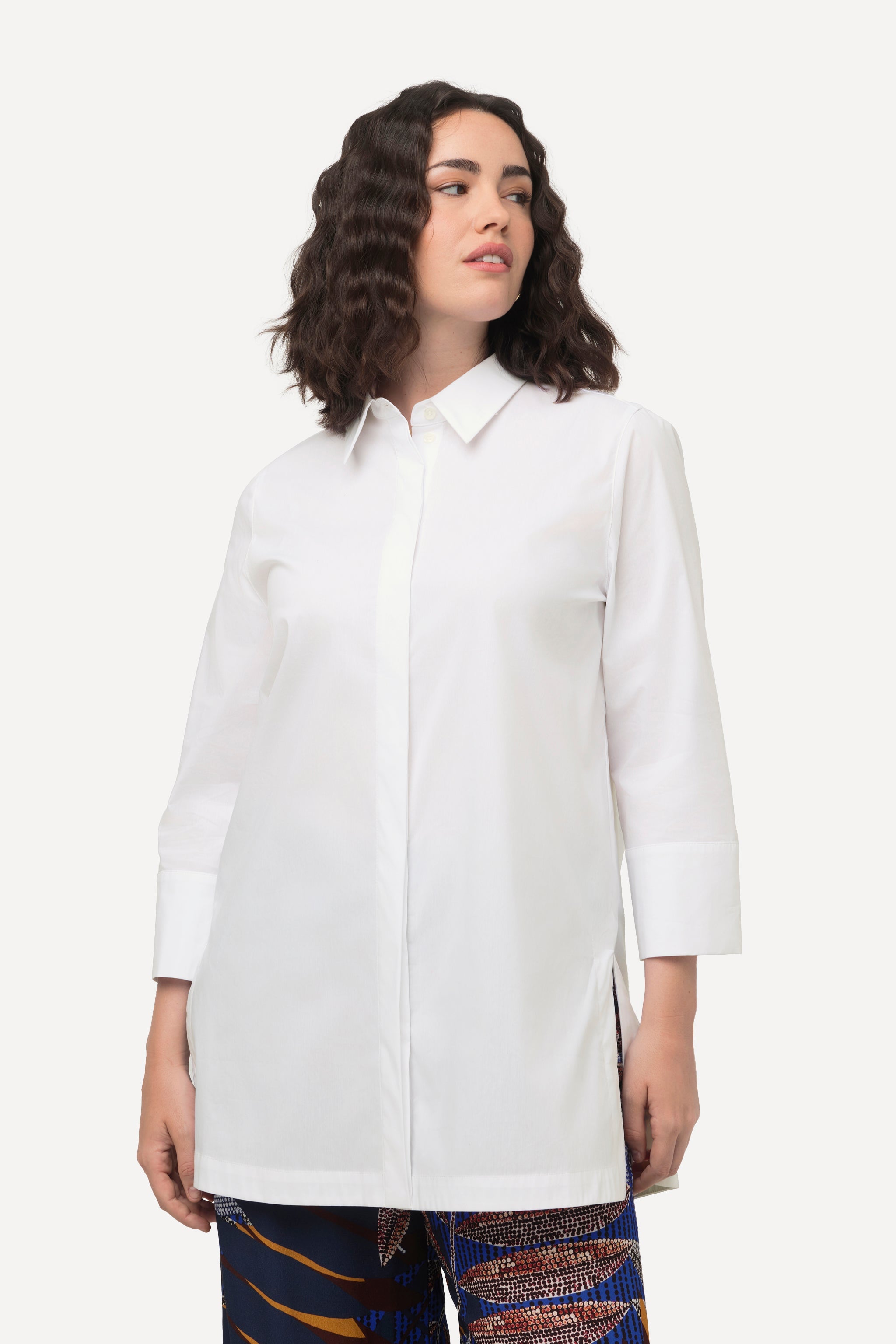 Ulla Popken White Tunic Shirt