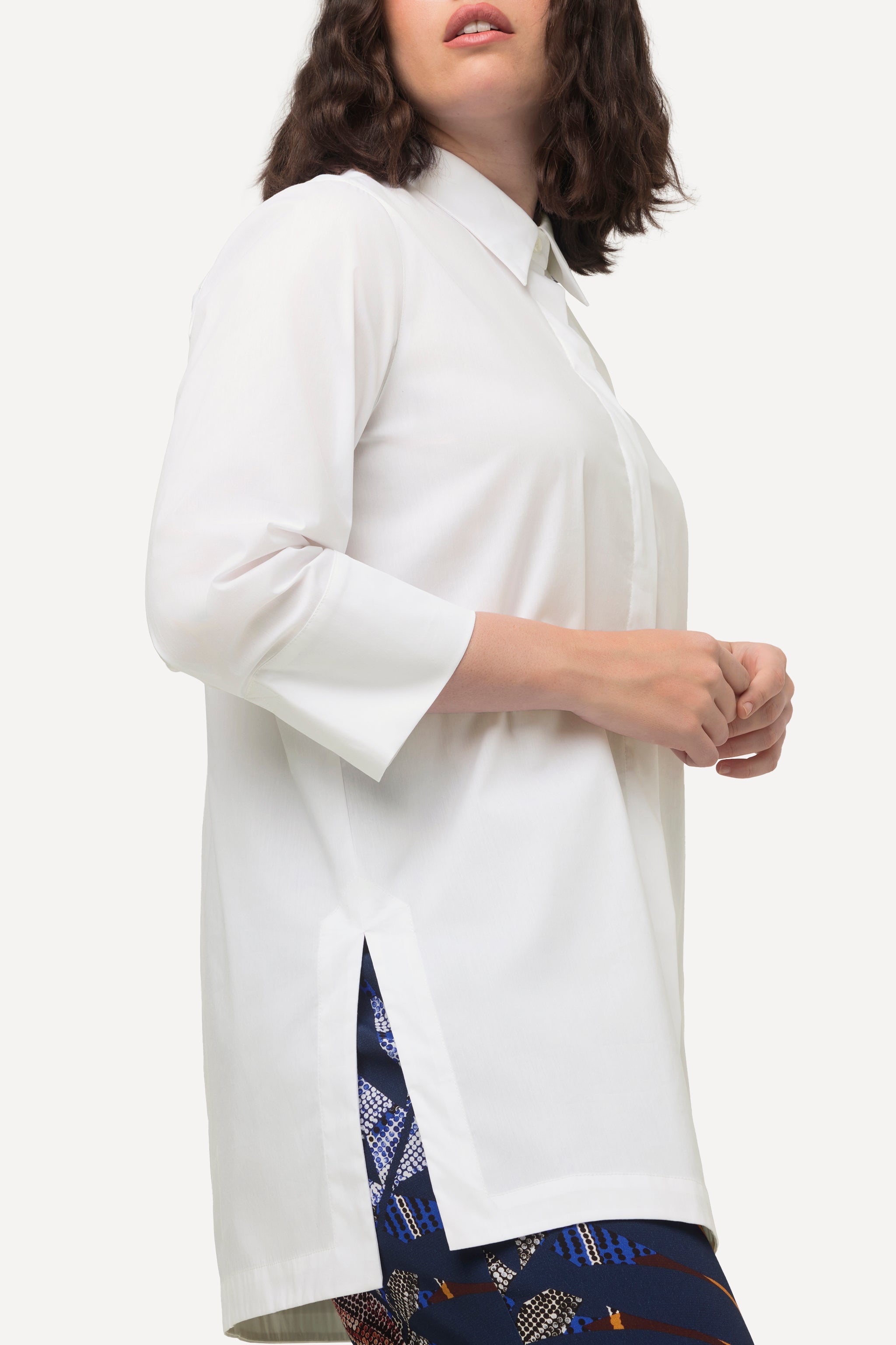 Ulla Popken White Tunic Shirt